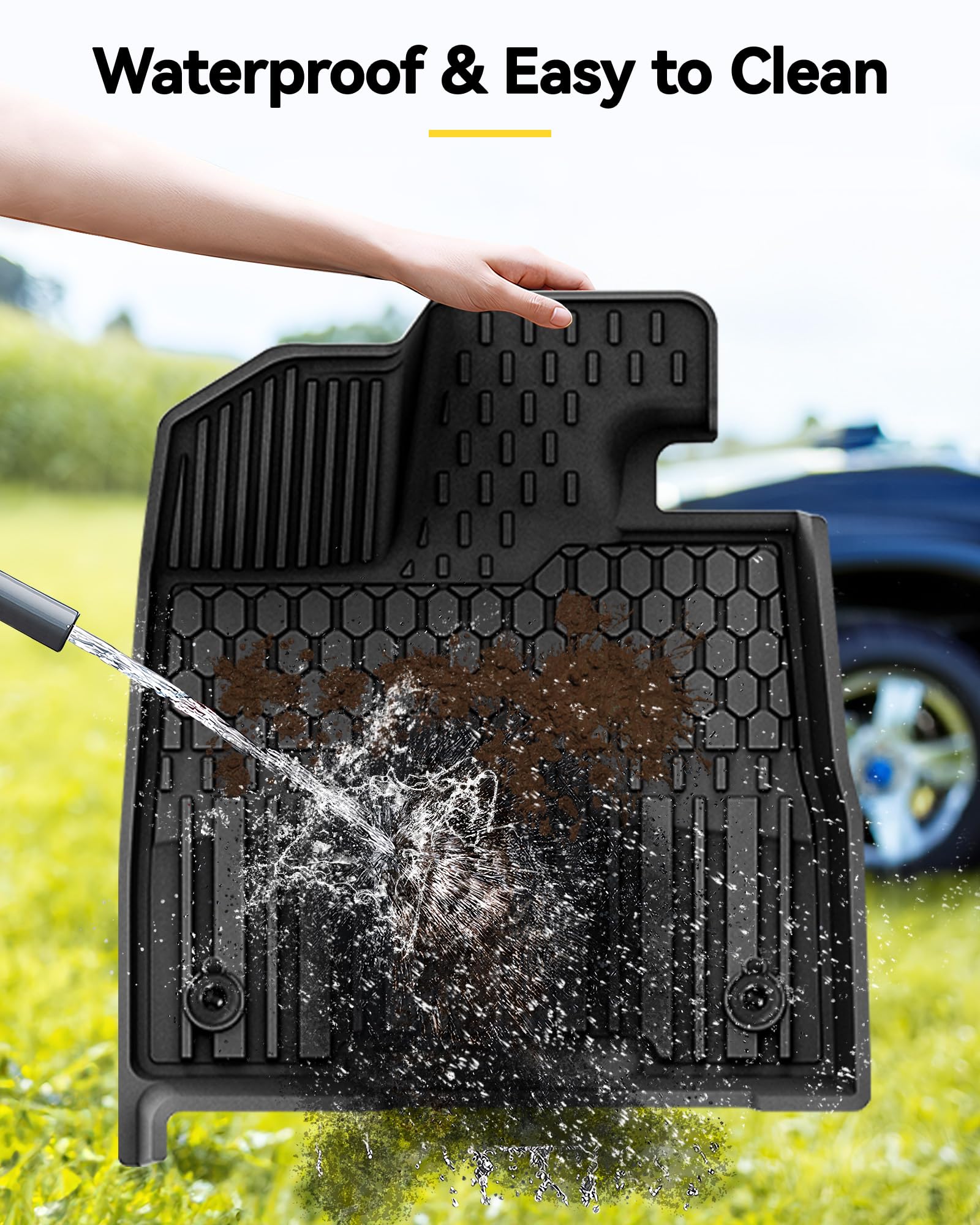 3W Floor Mats&Cargo Liner Fit Toyota Sienna 2021-2025 (Only For 8 Seat), Tpe All Weather Custom Fit Floor Liner For Sienna 1St,