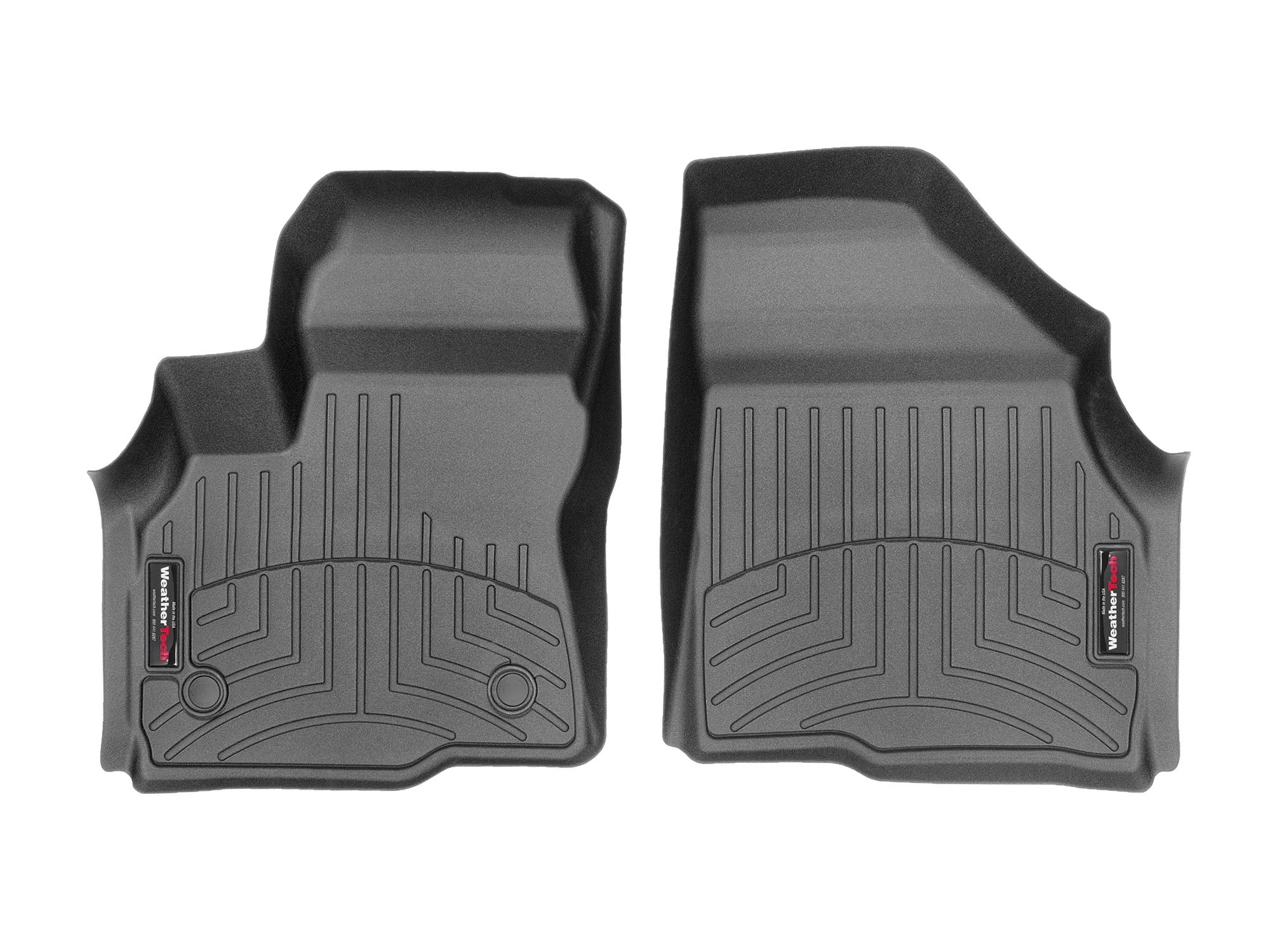 WeatherTech Custom Fit FloorLiners for Chevrolet Bolt EV, Bolt EUV - 1st Row (4411701), Black