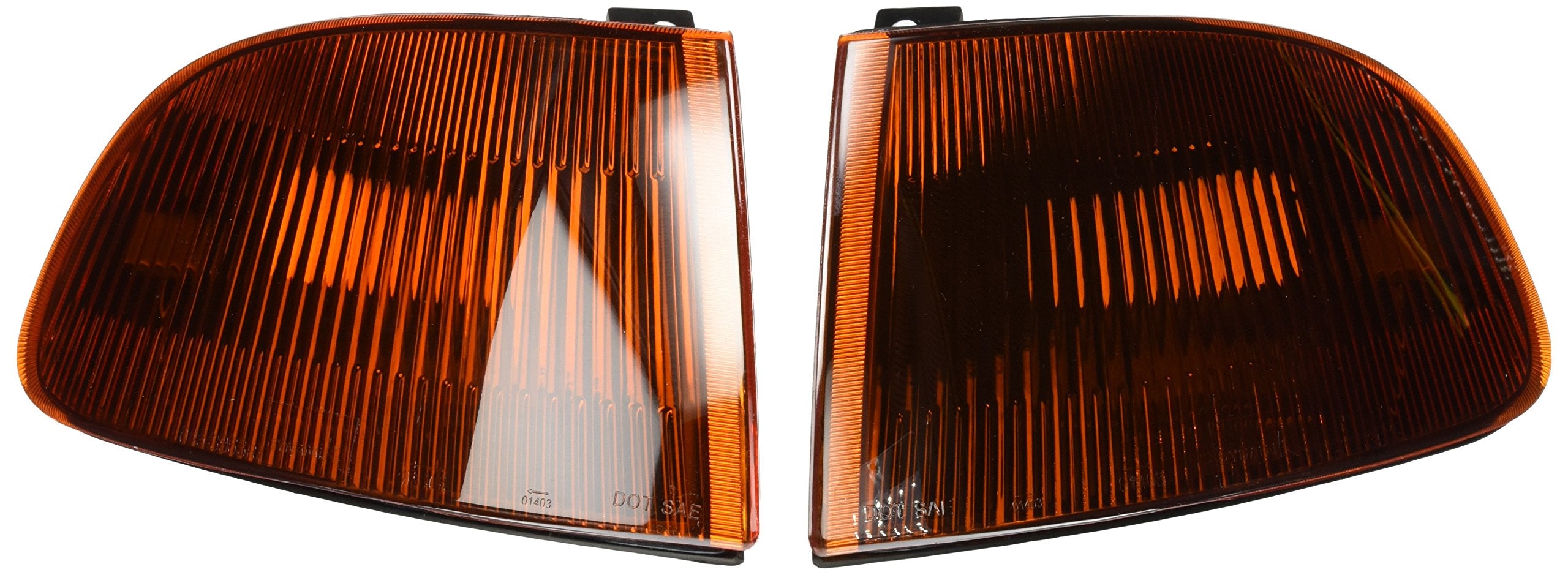 Spec-D Tuning Smoke Amber Lens Corner Lights Compatible With Honda Civic 3Dr 1992-1995 L+R Pair Assembly