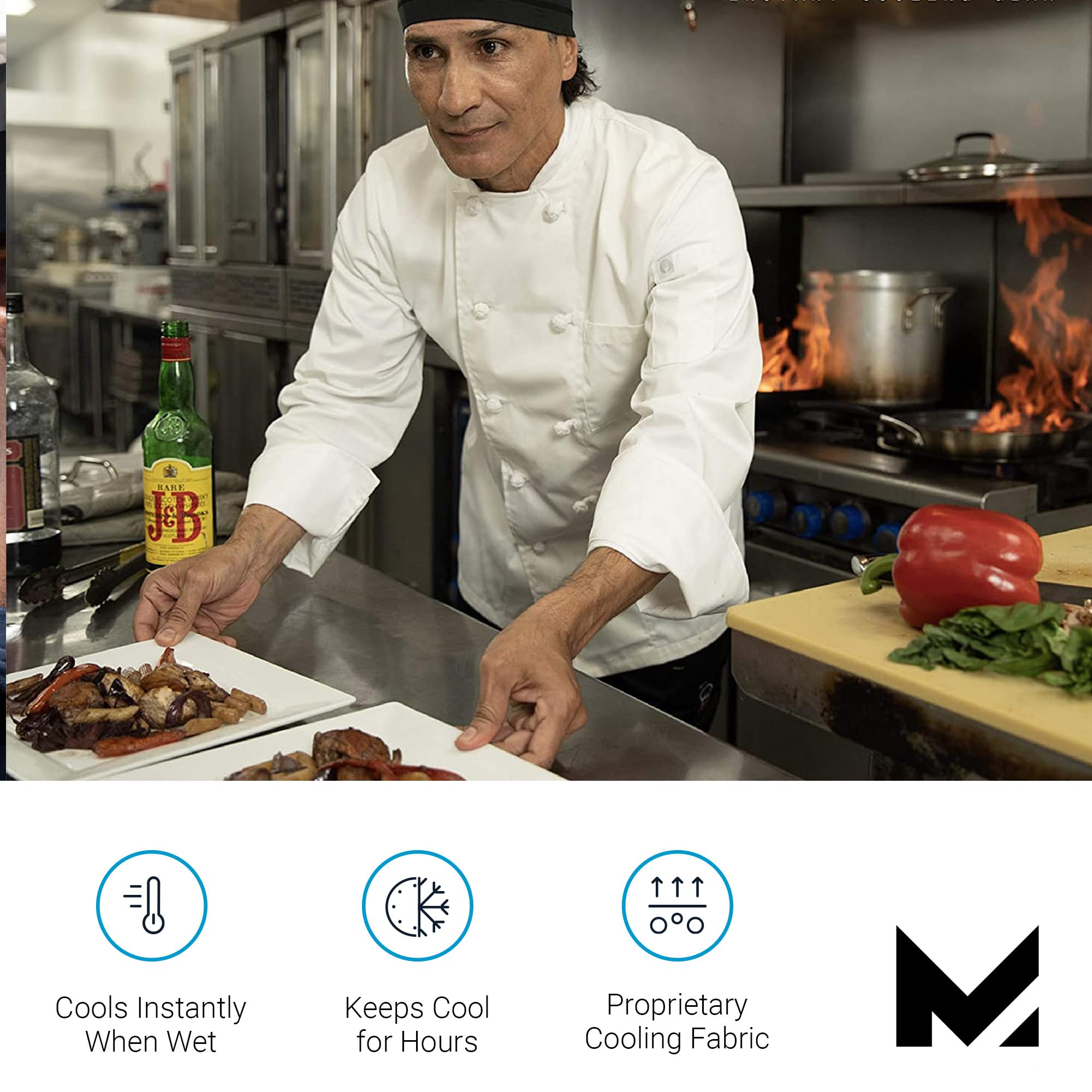 Mission Cooling Helmet Liner, Digi Camo - Lightweight & Breathable - Cools Up To 2 Hours - Upf 50 Sun Protection - Machine Washable