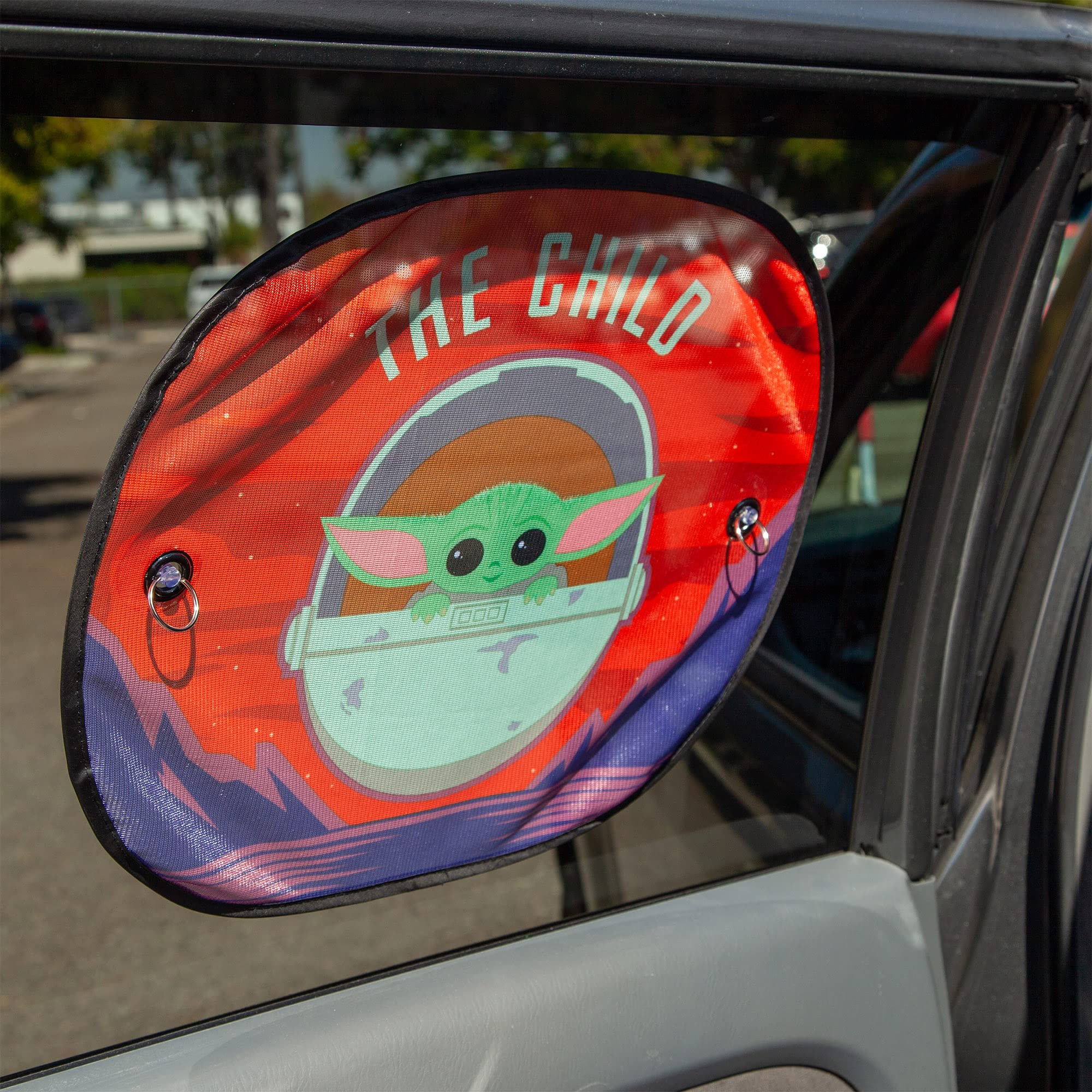 Star Wars The Mandalorian Grogu Desert Side Window Sunshade 2-Piece