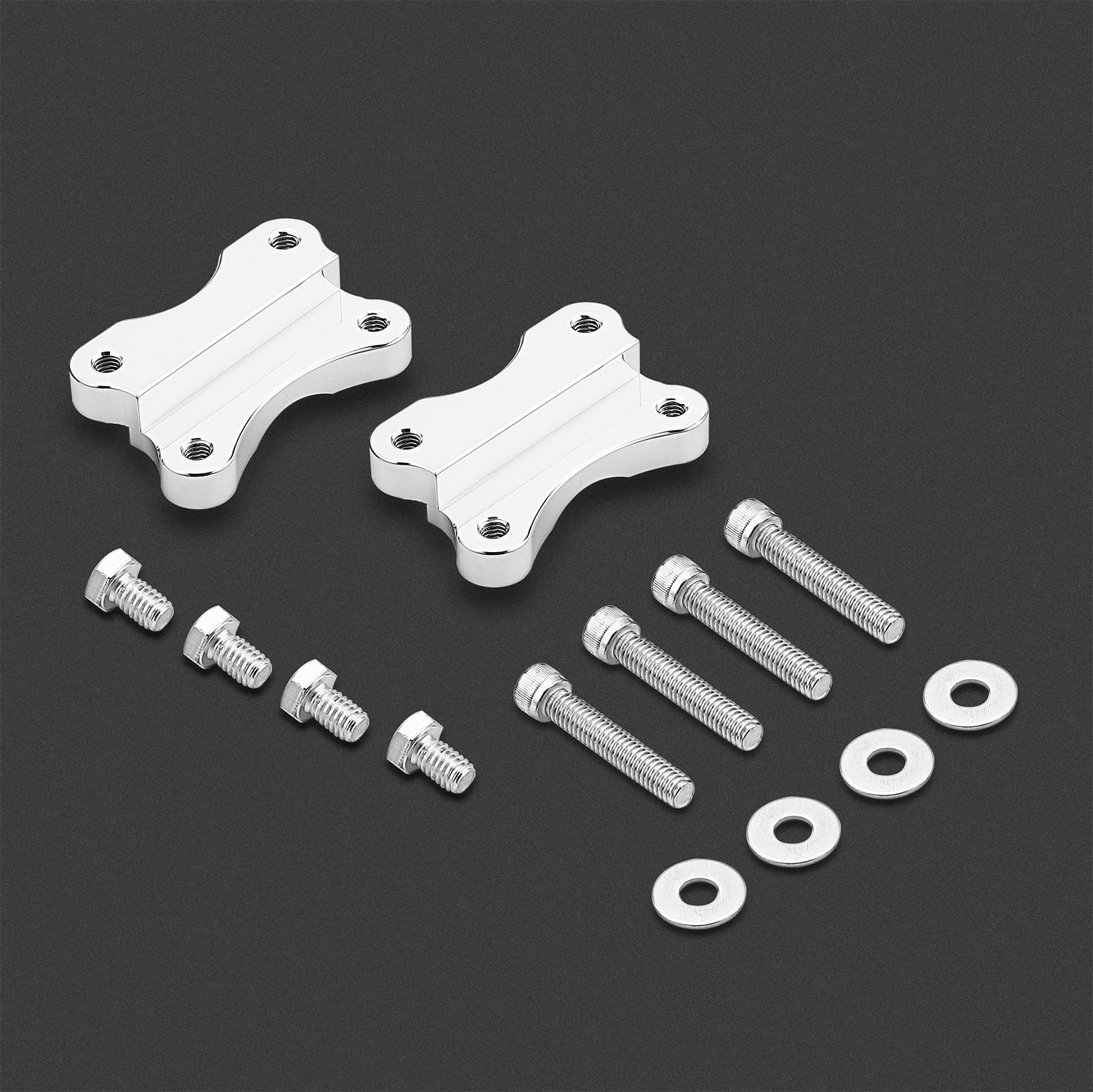 Mofun Softail Front Fender Spacer Relocator Riser Brackets Kit Compatible with 1986-2017 Harley Softail Fat Boy Deluxe Heritage