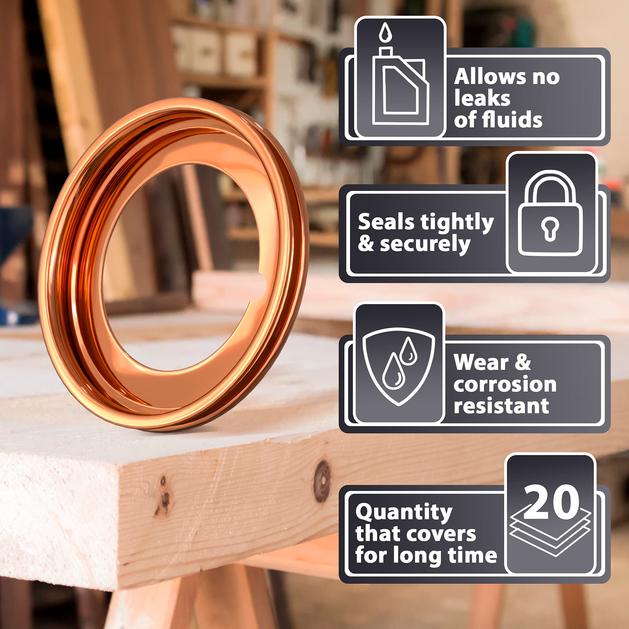 20Pcs Oil Drain Plug Gasket Washer Seal - 12Mm Crush Washer Oil Drain Plug Oem 11026-Ja00A Replacement For Nissan/Infiniti G35 G