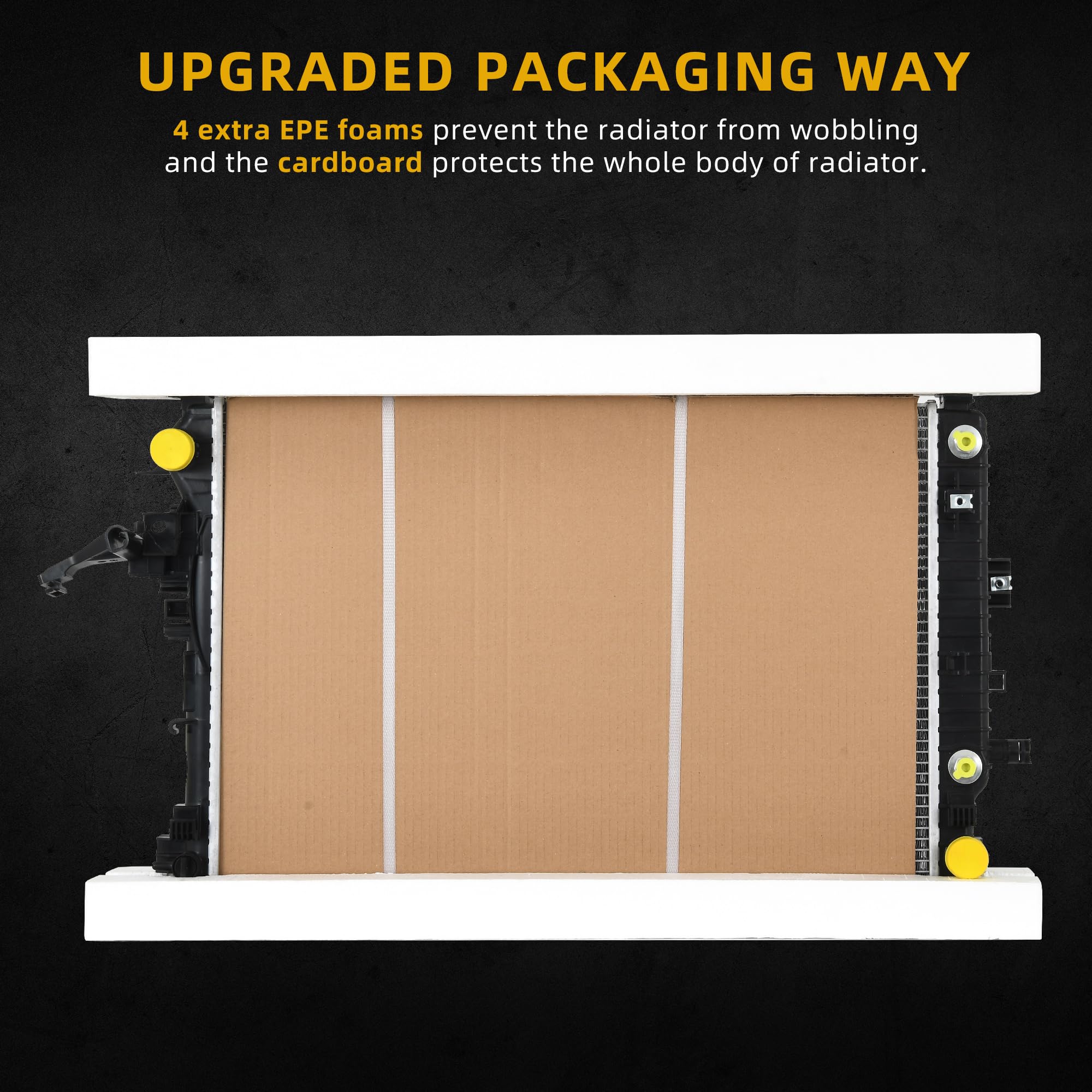 Dwvo Radiator Compatible With 2016-2018 Chevrolet Malibu 2017-2019 Buick Lacrosse 1.5L 3.6L V6 L4