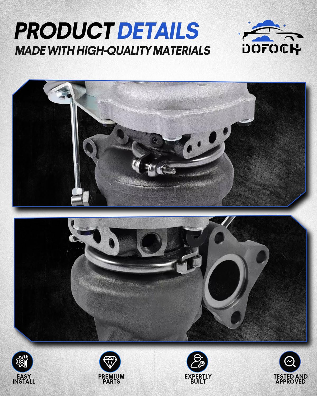 DOFOCH Left & Right Twin Turbocharger for 2013-2016 Ford F150 F-150 V6 3.5L, for 2015-2016 Expedition 3.5L, for 2015-2016 Ford T