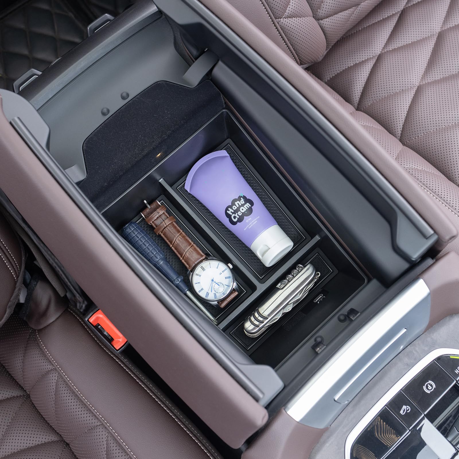 Jkcover Center Console Organizer Tray Compatible With Bmw X5 G05 X7 G07 (2019-2024) And X6 G06 (2020 2021 2022 2023 2024) Access