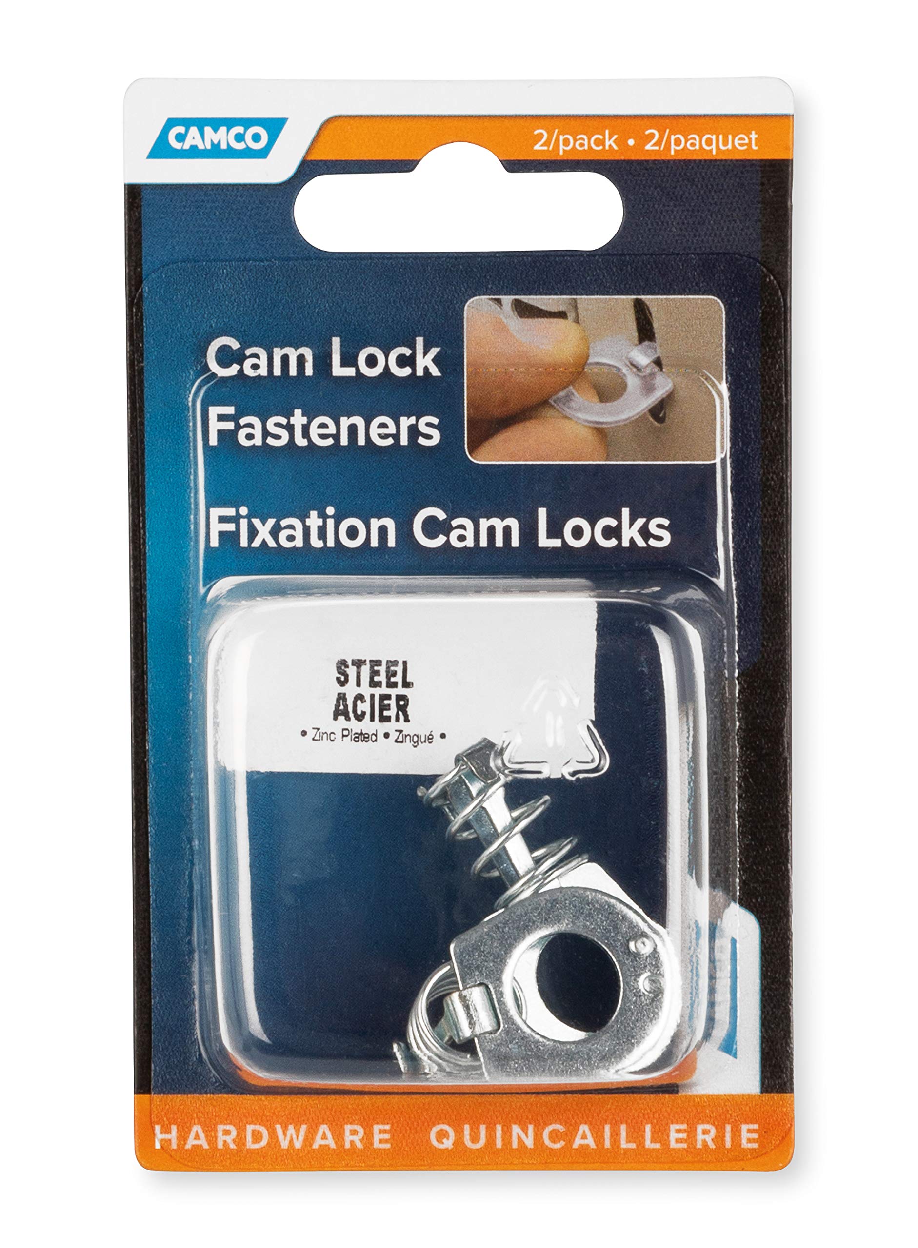 Camco 09213 Camloc Steel Fastener - 2 Pack
