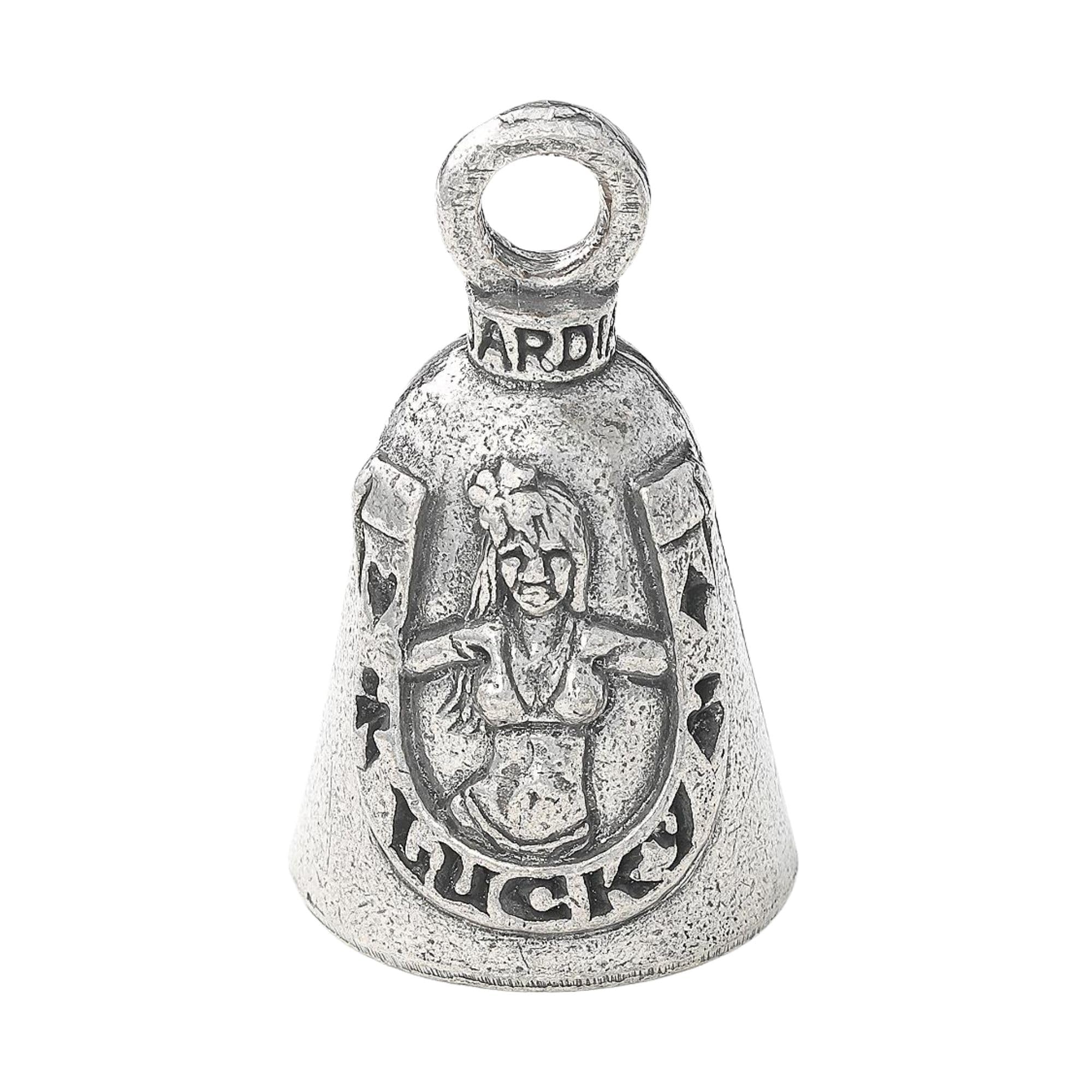 Guardian Bell Lucky Good Luck Bell w/Keyring & Black Velvet Gift Bag | Motorcycle Bell | Lead-Free Pewter | Good Luck Gift to Fr