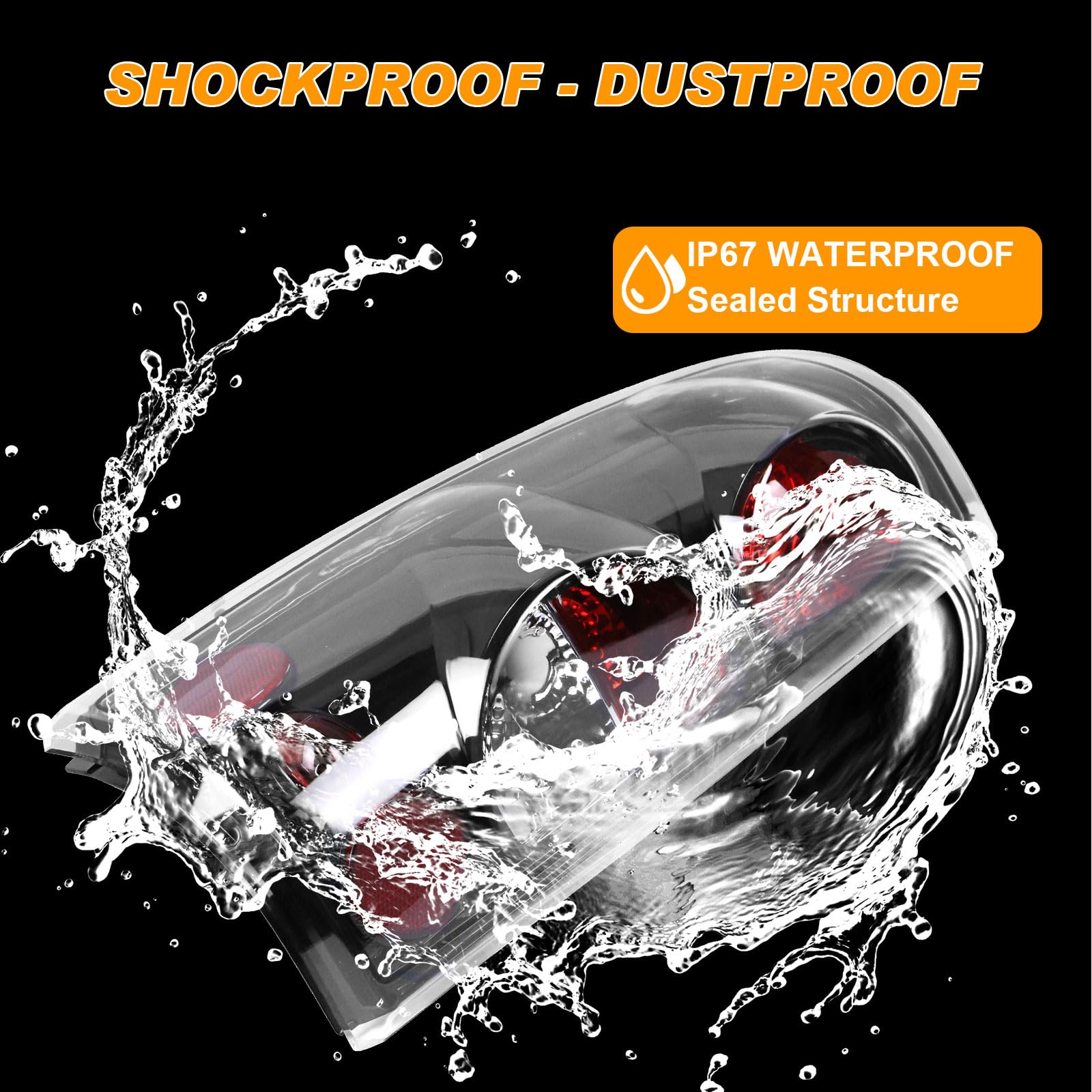 Nakuuly Tail Light Black Compatible With 1999-2006 Chevy Silverado 1500 2500 3500 2007 Classic, 1999-2002 Gmc Sierra 1500 2500 3