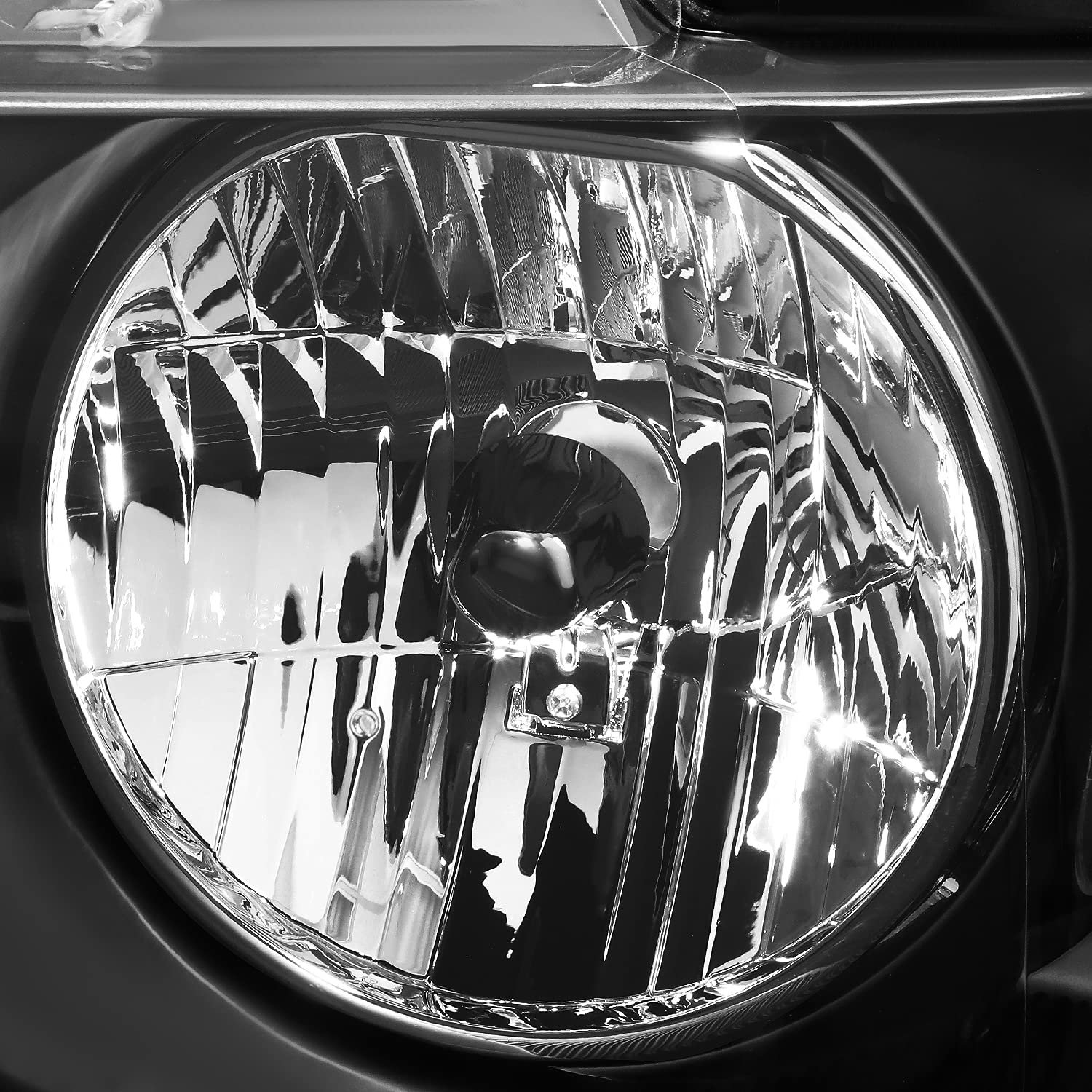 Dna Motoring Hl-Oh-F1504-Bk-Am Black Amber Headlights Replacement Compatible With 04-08 F-150/06-08 Mark Lt