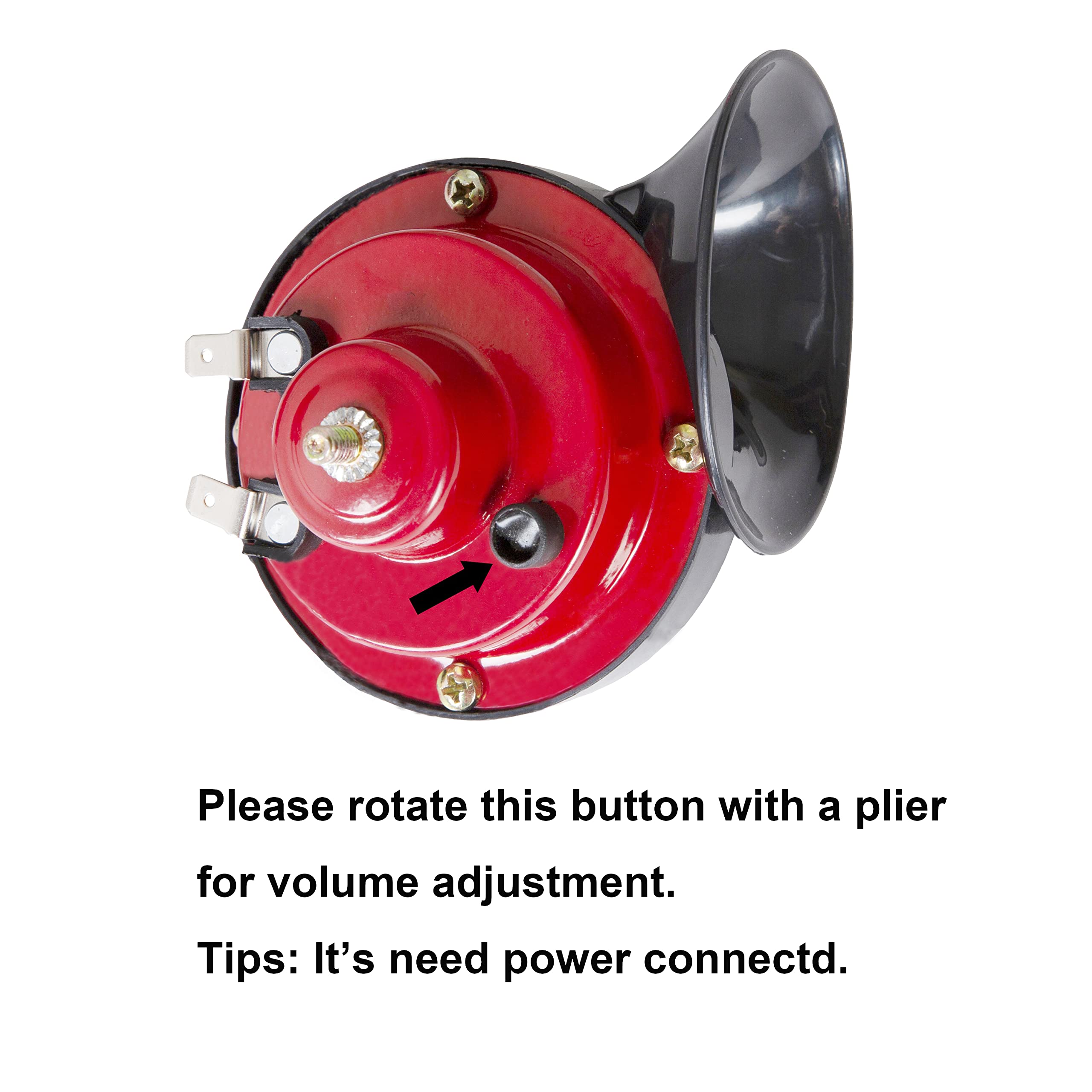 Universal Golf Cart Horn Kit With Floor Mount Button For Club Car, Ezgo, Yamaha, Utv, Atv, Boat, 12V