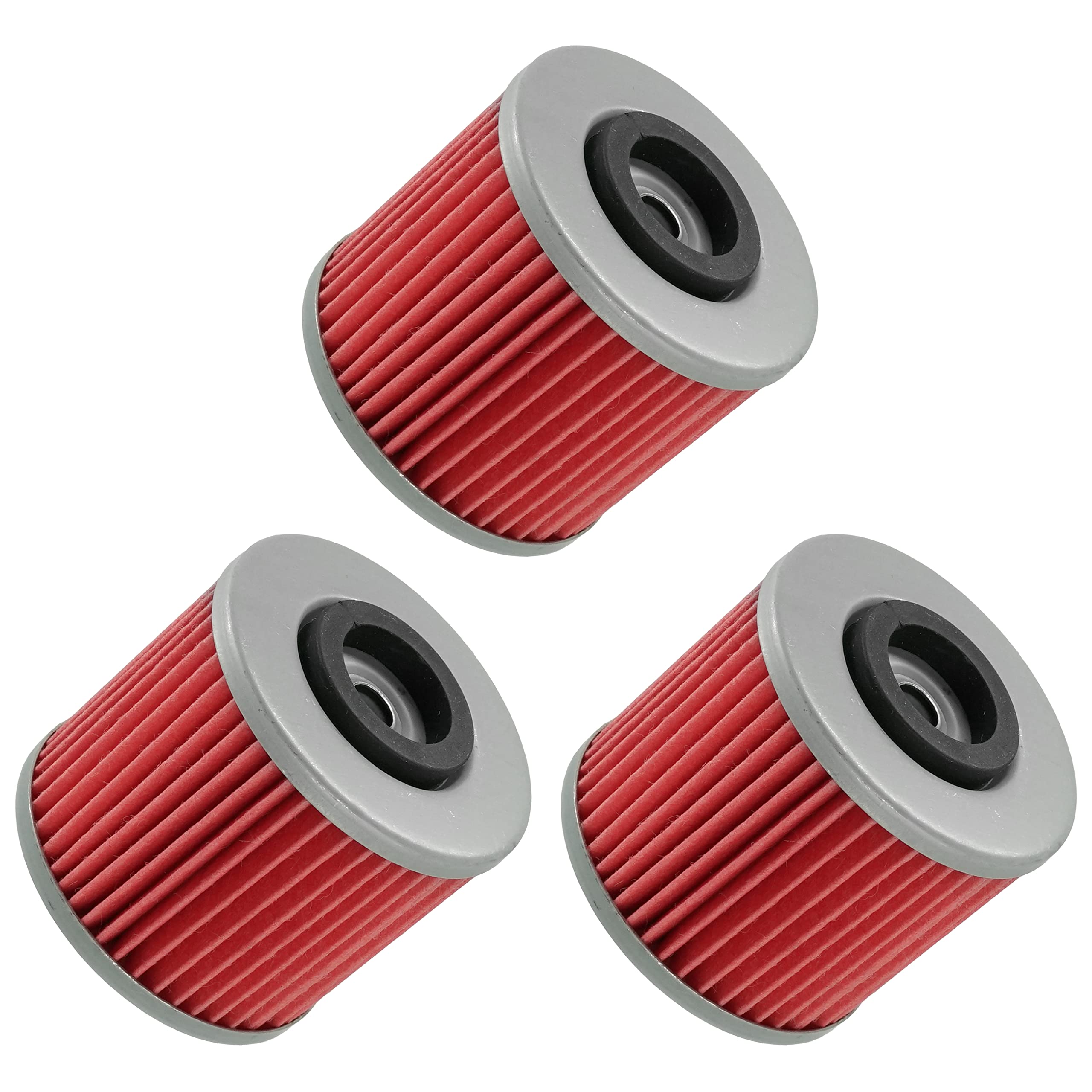 Caltric 3 Pack Oil Filter Compatible with Yamaha Raptor 700R Yfm700R Yfm-700R 2006-2018
