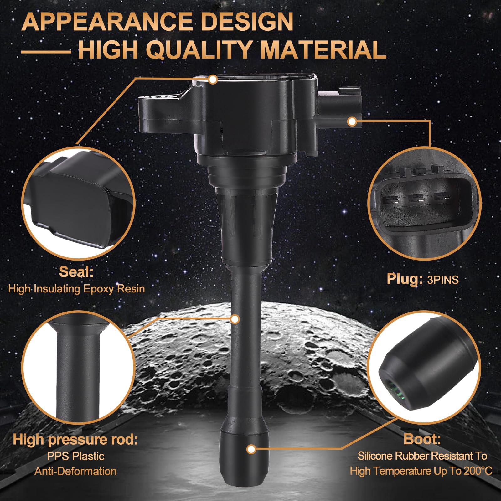 Ignition Coil Pack For Nissan Altima Cube March Np300 Frontier Pathfinder Rogue Sentra Versa X-Trail, For Infiniti M56 Fx50 Qx60