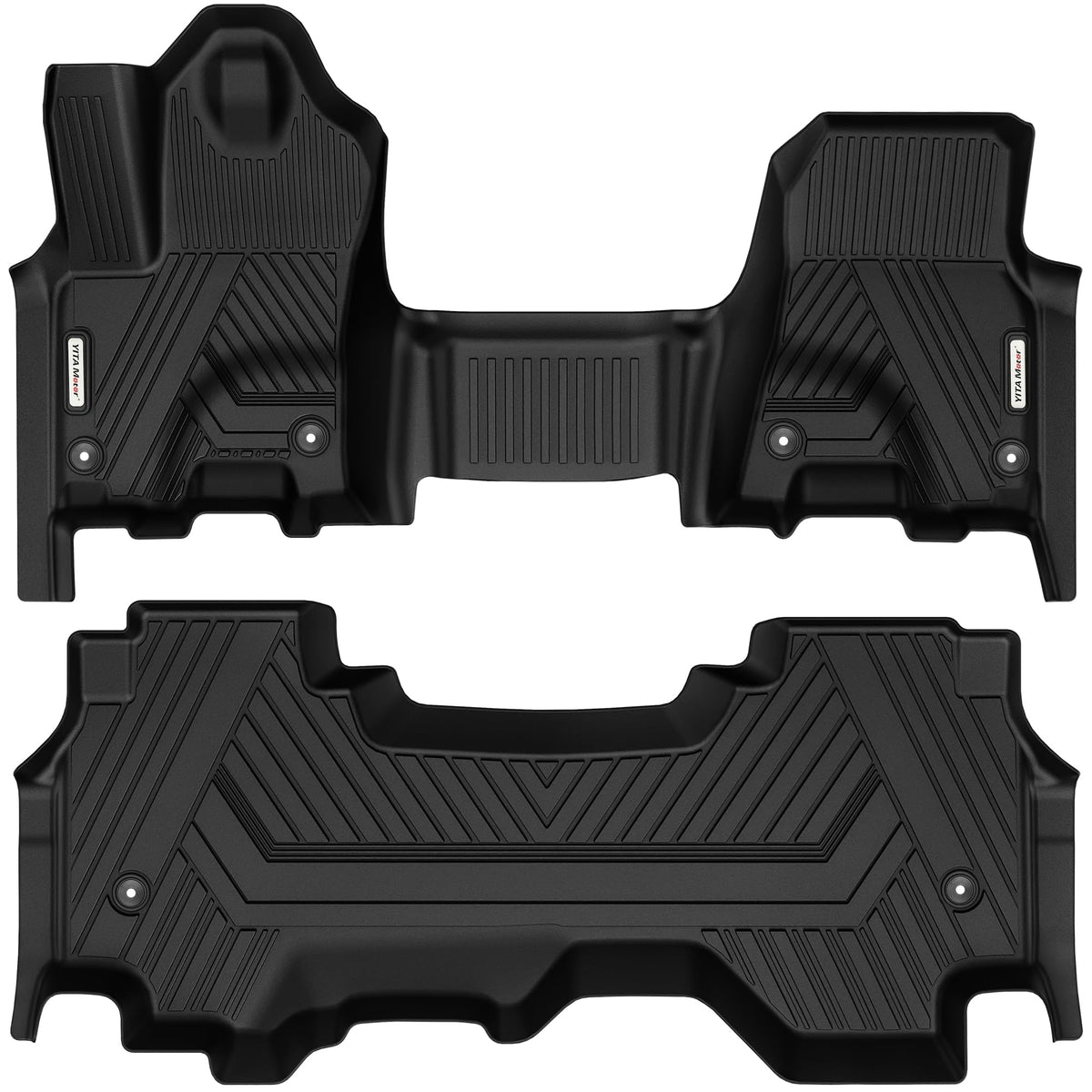 YITAMOTOR Floor Mats Fits for 2025 Ram 1500 Quad Cab 1st Row Bench Seat, All Weather TPE Custom Fit Car Mats Ram 1500 Floor Line