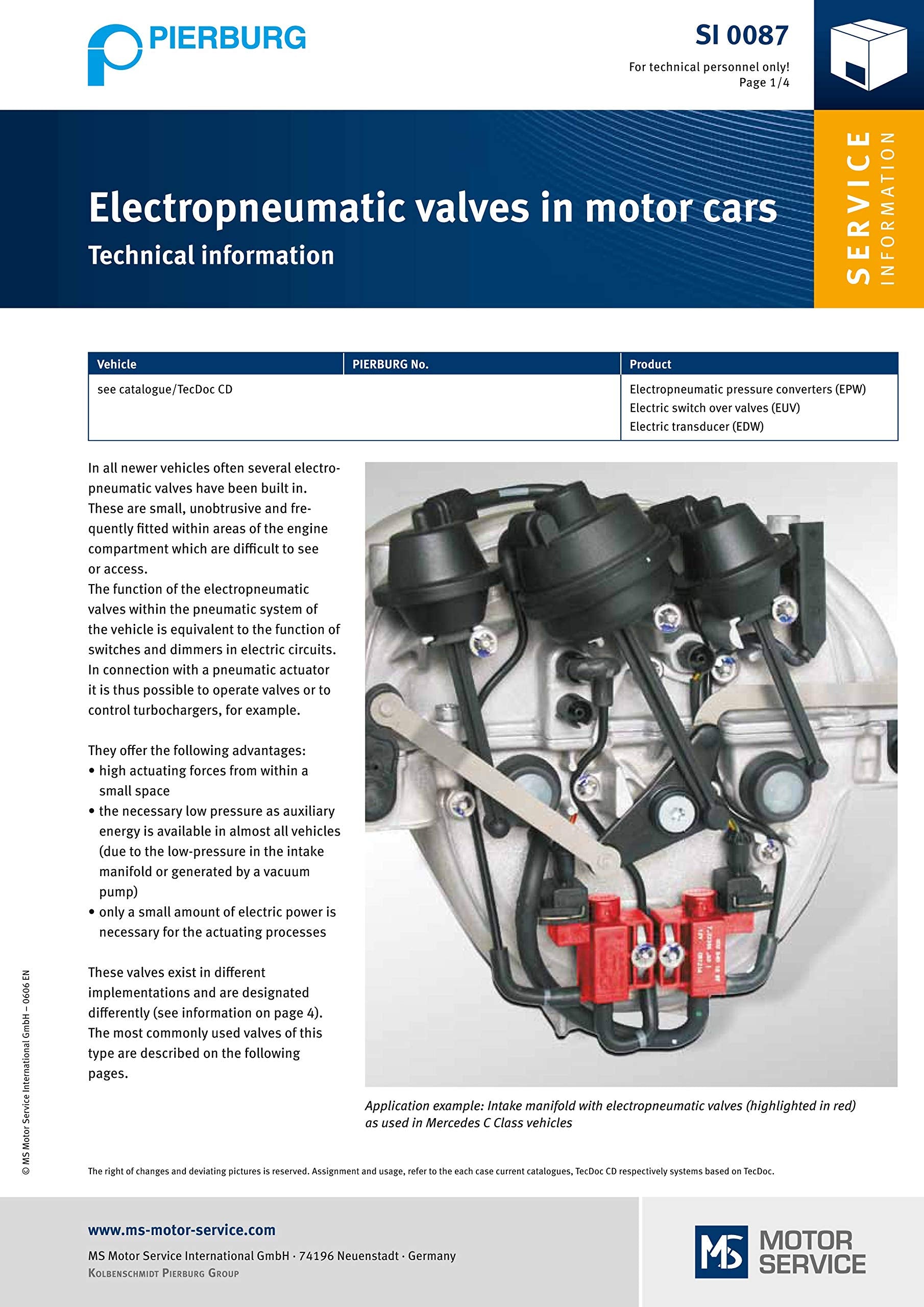 Pierburg Electric Valve Electrical 12 V 7.22355.01.0#Oem 0025401897 For Mercedes-Benz A 002 540 18 97