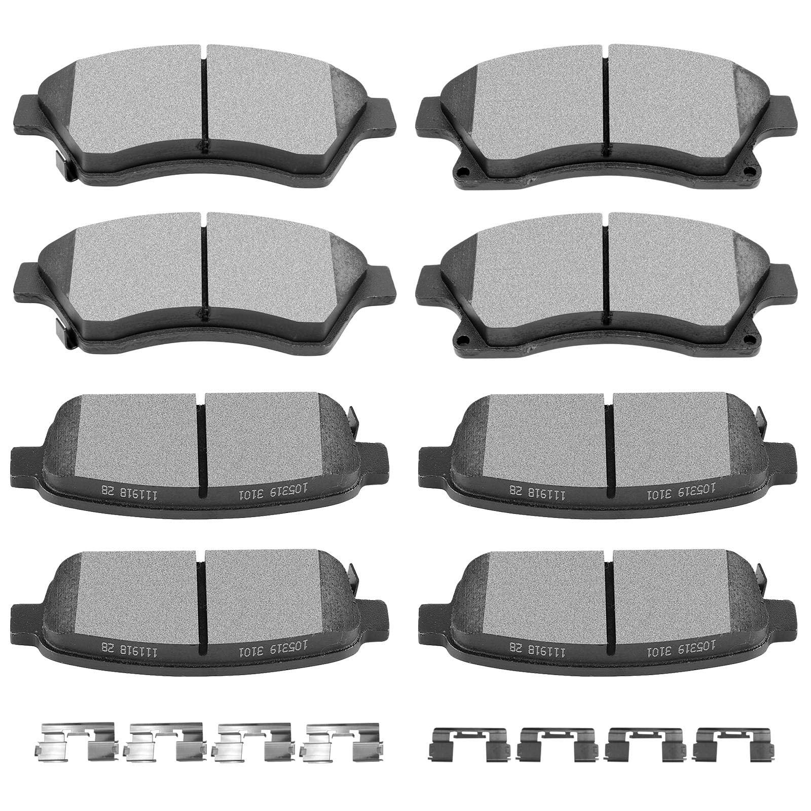 Scitoo D1522 D1468 Front Ceramic Rear Semi-Metal Brake Pad Sets Fit For Chevrolet Cruze 2011-2015,For Chevrolet Cruze Limited 20