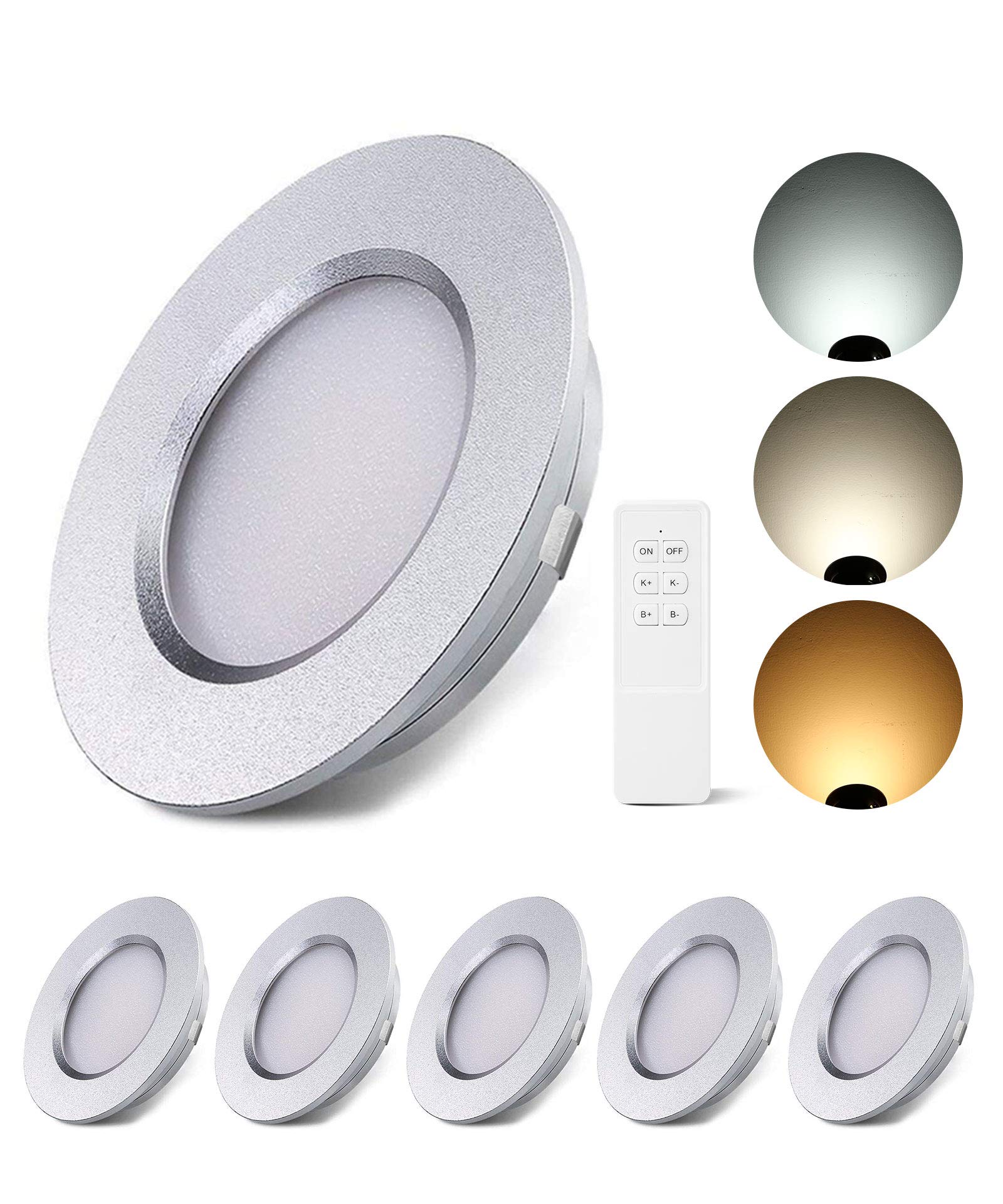 ALOVECO 12V RV Interior Lights, 12V LED Lights for RV 2700-6000K 12V Recessed Lights Remote Control Dimmable Waterproof Camper I