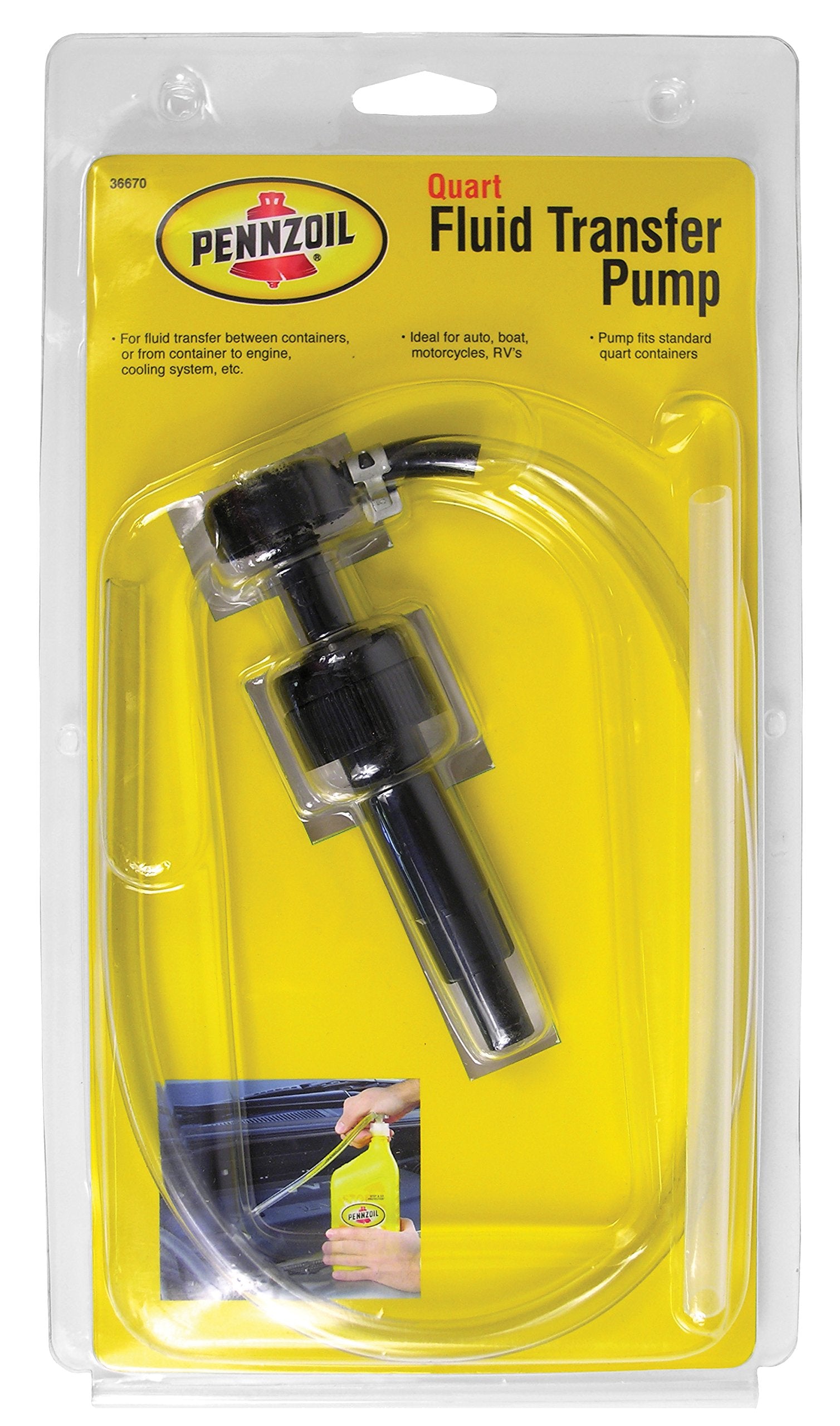 Custom Accessories Pennzoil 36670 Pennzoil Fluid Transfer Pump - Quart
