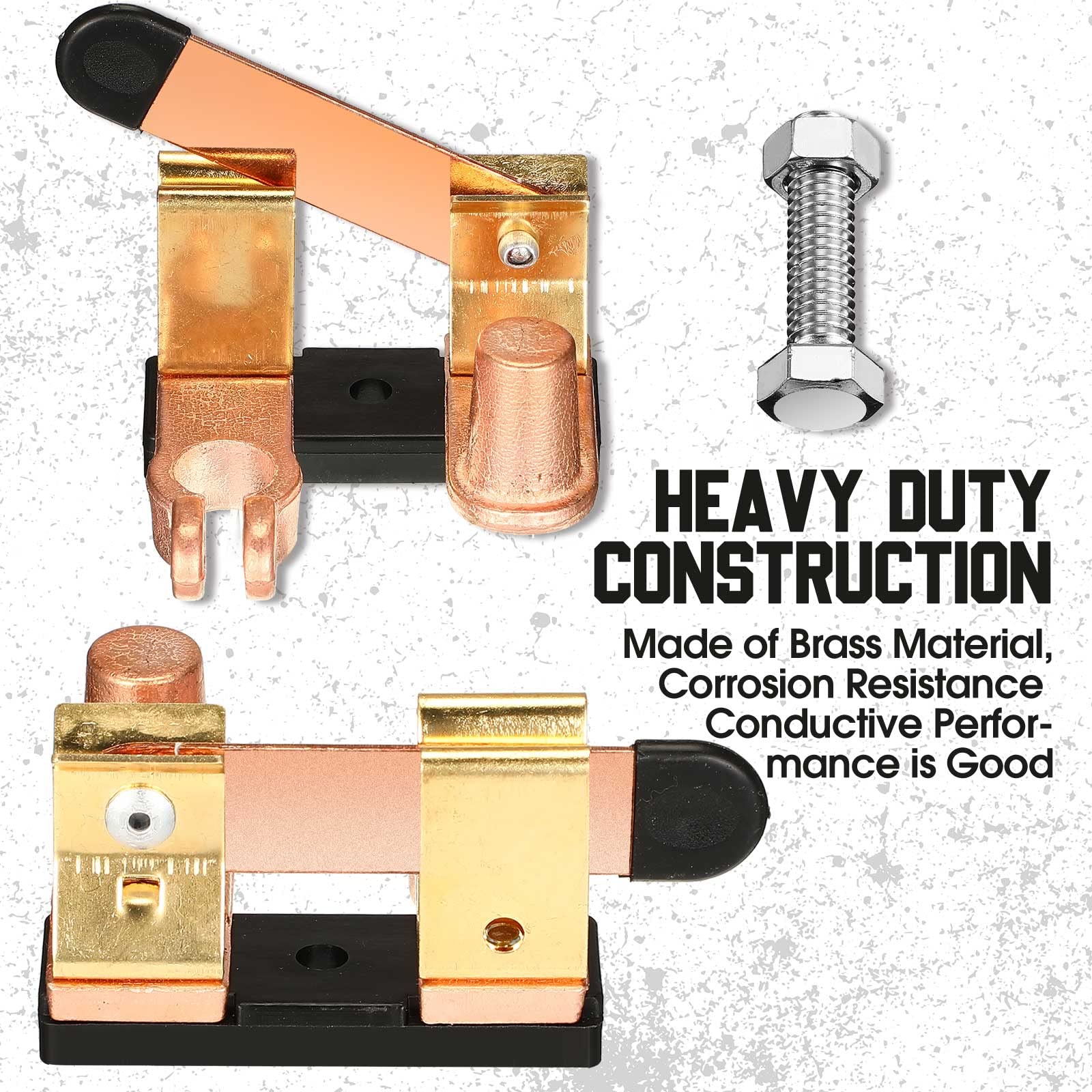 2 Pack Top Post Knife Blade Master Switch Side Post Battery Disconnect Switch 12V/ 24V 250/750 Amps Battery Cut Off Switch for A