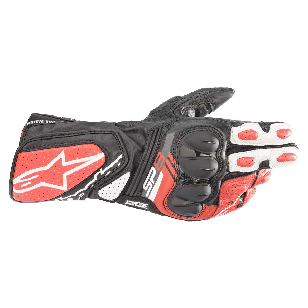 Alpinestars Sp-8 V3 Gloves (X-Large) (Black/White/Bright Red)