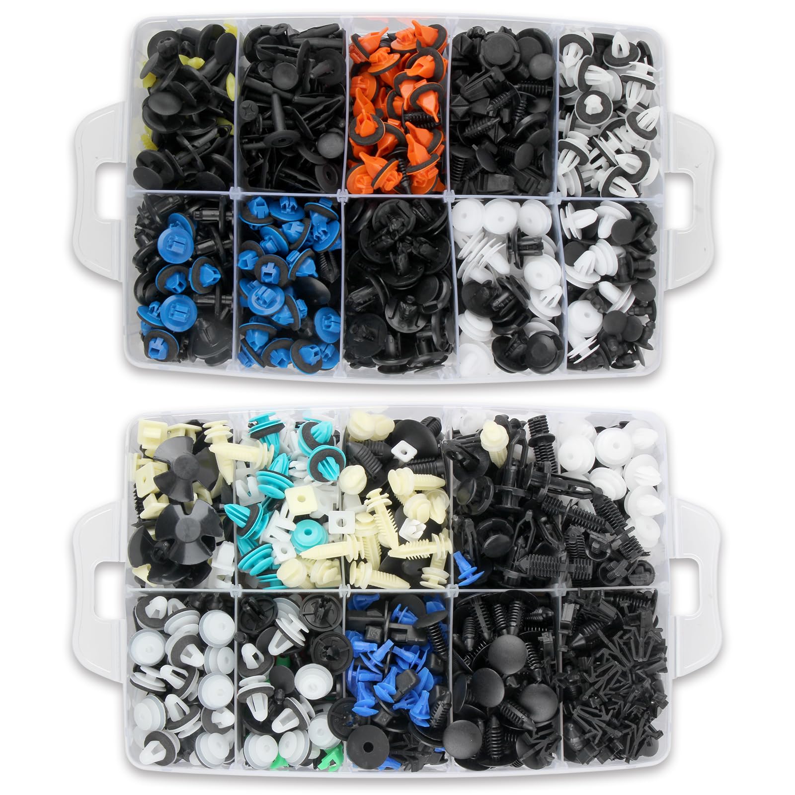 Medoon Car Retainer Clips 1501 Pcs, 55 Sizes Car Panel Trim Clips Kits, Auto Push Fasteners For Ford Gm Toyota Honda Chrysler Bm