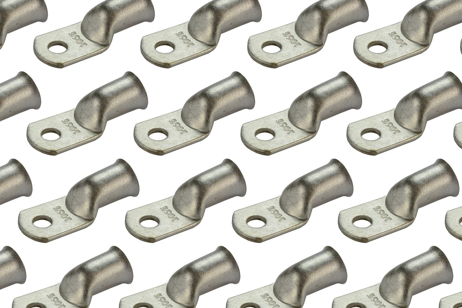 Temco 50 Pack Tinned Copper Welding Battery Cable Ends, Lugs Terminal 3/0 Awg 5/16'' Hole - Marine Grade (6 Awg To 1/0 Awg Optio