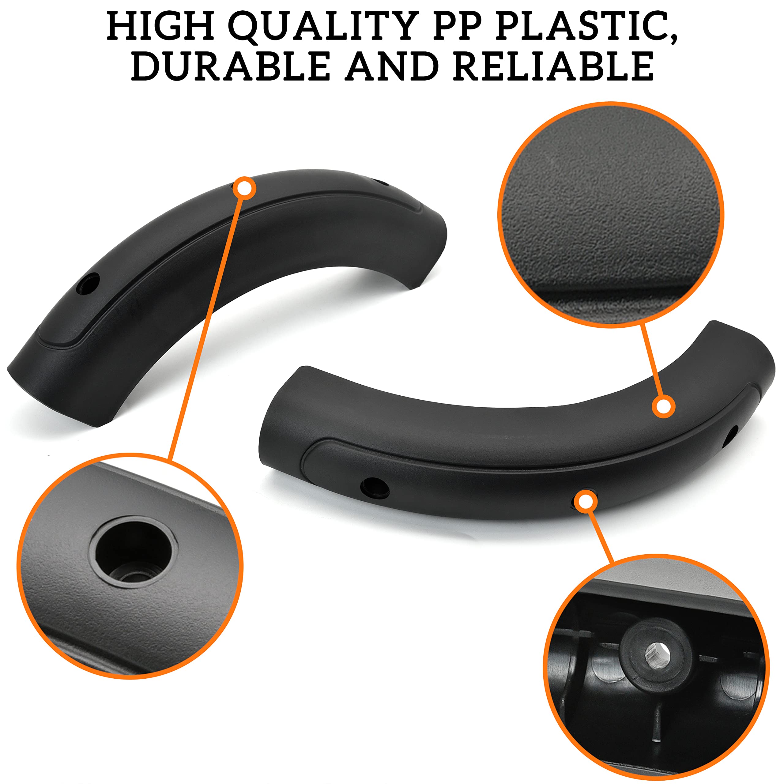 Sautvs Rear Bumper Corner Cap Kit For Sea-Doo Gti Gtx Rxp X Rxt Wake Pro Se Accessories (2Pcs, Replace Oem #291002244)