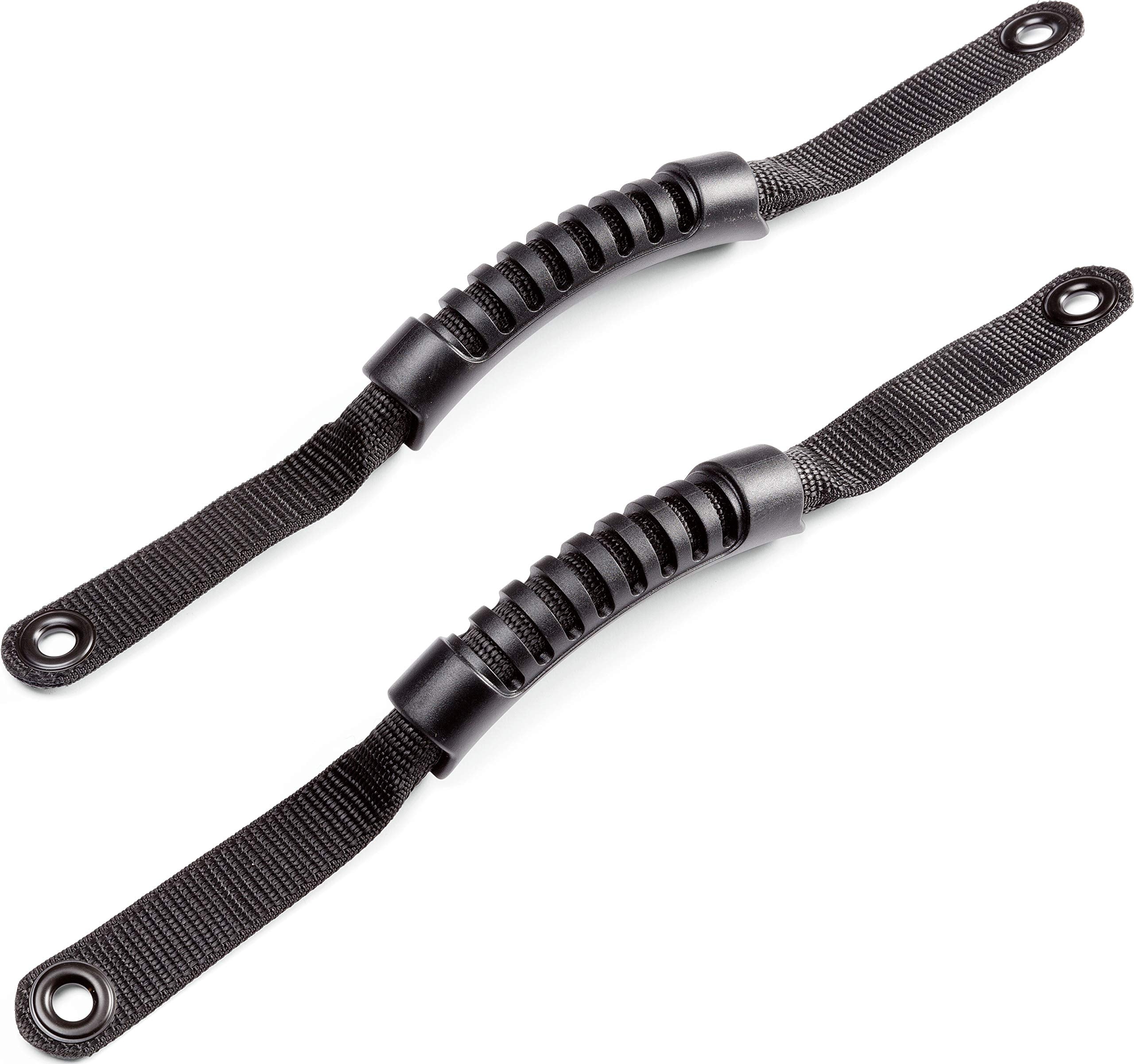 Warn 102654 Roll Cage/Bar Mounted Rubber Grab Handles, Black, 1 Pair