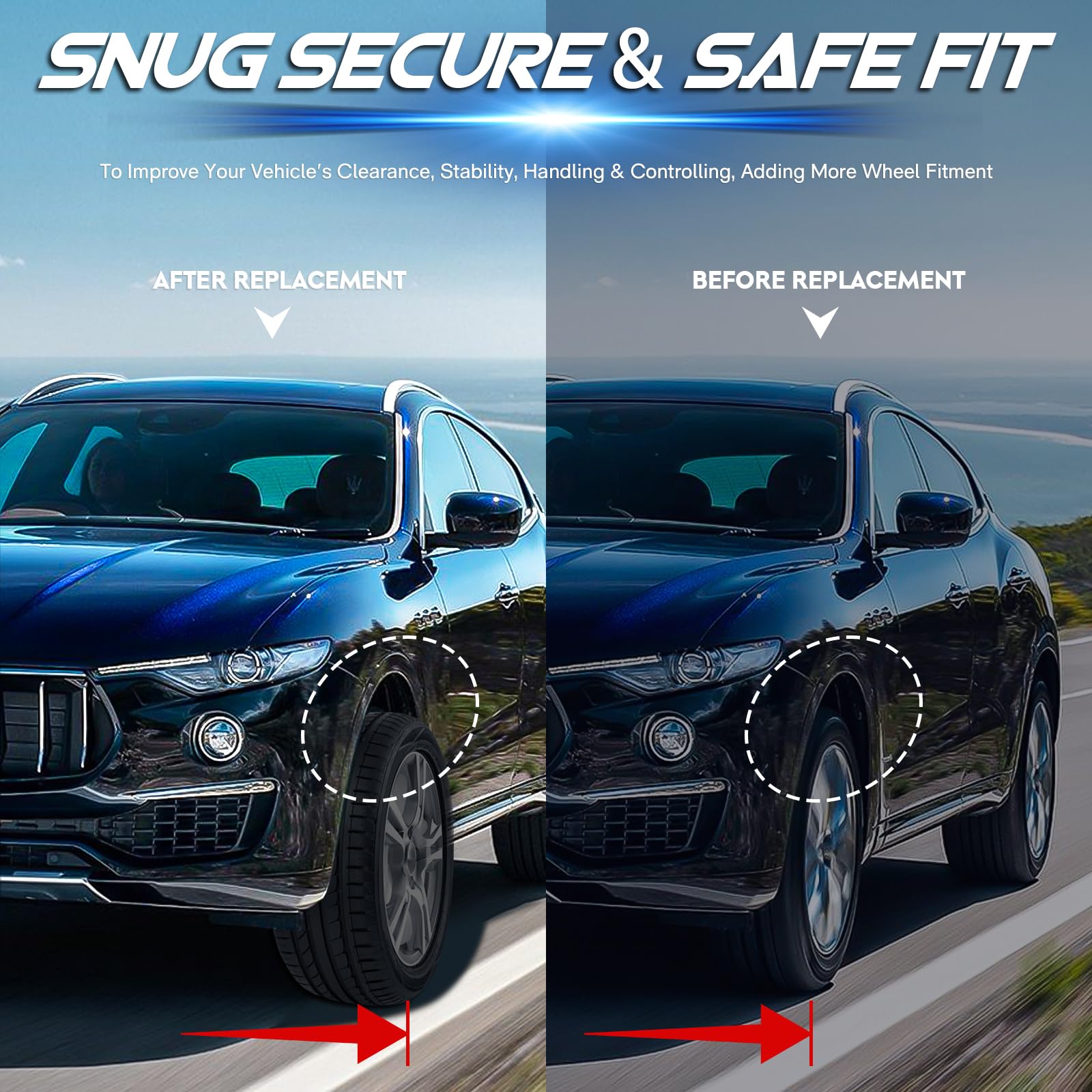 Ilonpa 4Pcs 4X156 Atv Wheel Spacers W/ 131Mm Bore Compatible With Polaris Sportsman Ranger, Kawasaki Lakota, 3/8'-24 Studs 1 Inch (25.4Mm) Thickness, Not Hubcentric Wheel Adapters