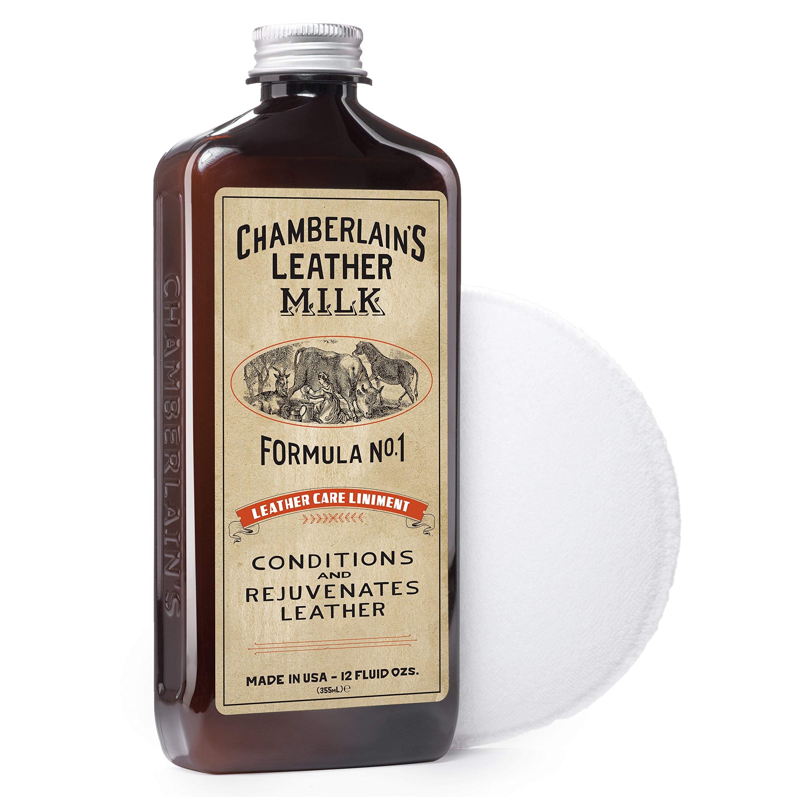 Leather Milk Conditioner And Cleaner For Furniture, Cars, Purses And Handbags. All-Natural, Non-Toxic Conditioner Made In The Us