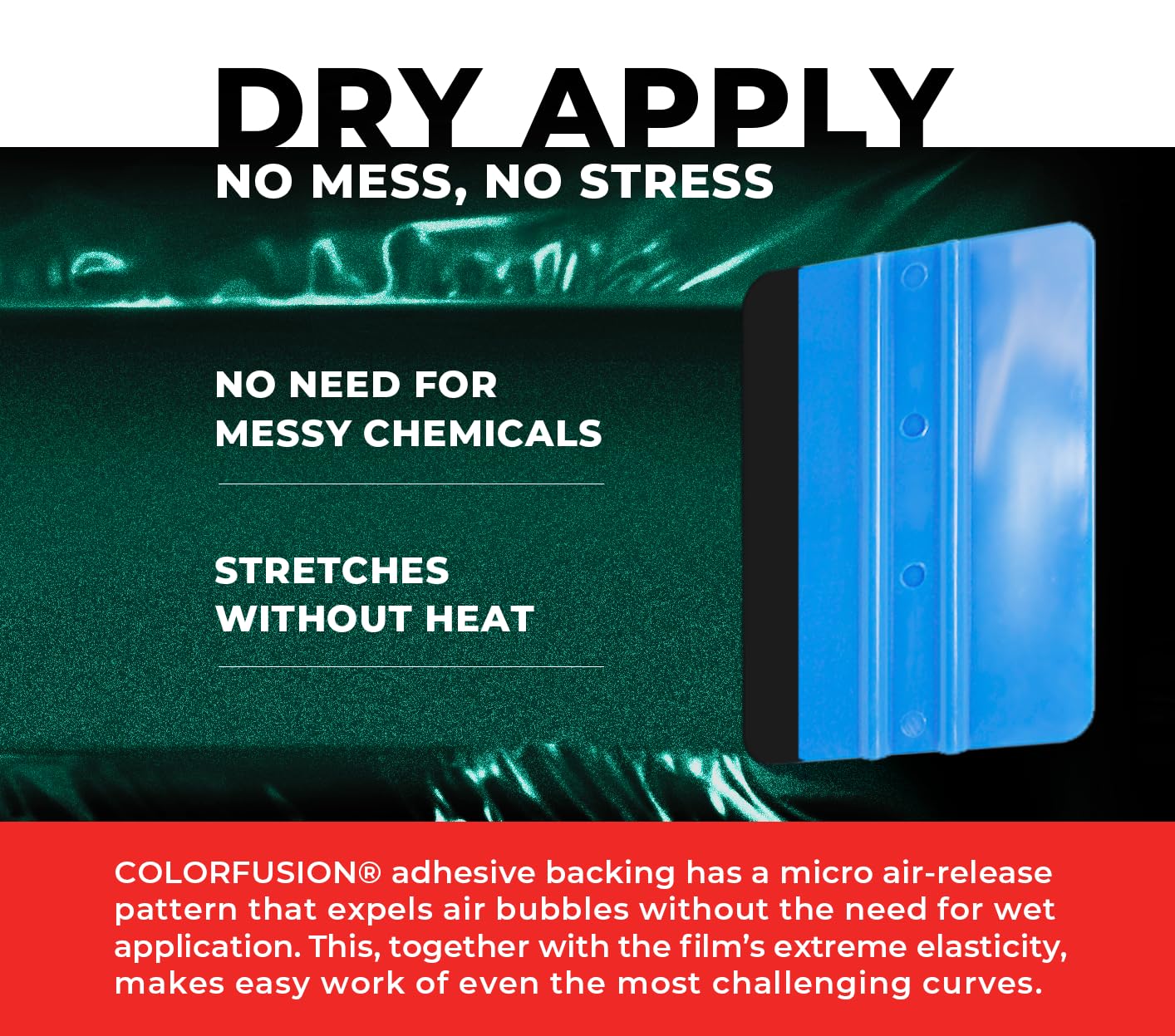 Colorfusion Ppf By Vvivid, Gloss Shadow Green Dry Apply Ppf Vinyl Car Wrap Roll 60Ft X 5Ft