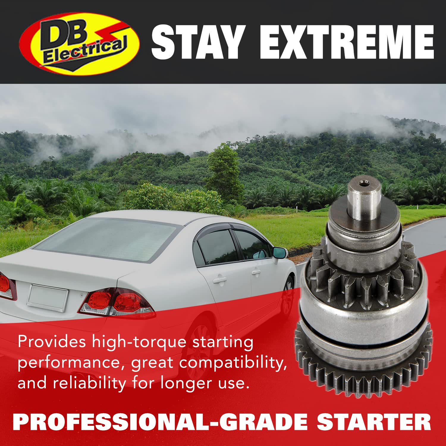 Db Electrical 220-54005 Starter Drive Bendix Compatible With Polaris Atv 2&4 Stroke Engine 200 250 300 335 400 500, Sportsman Sc