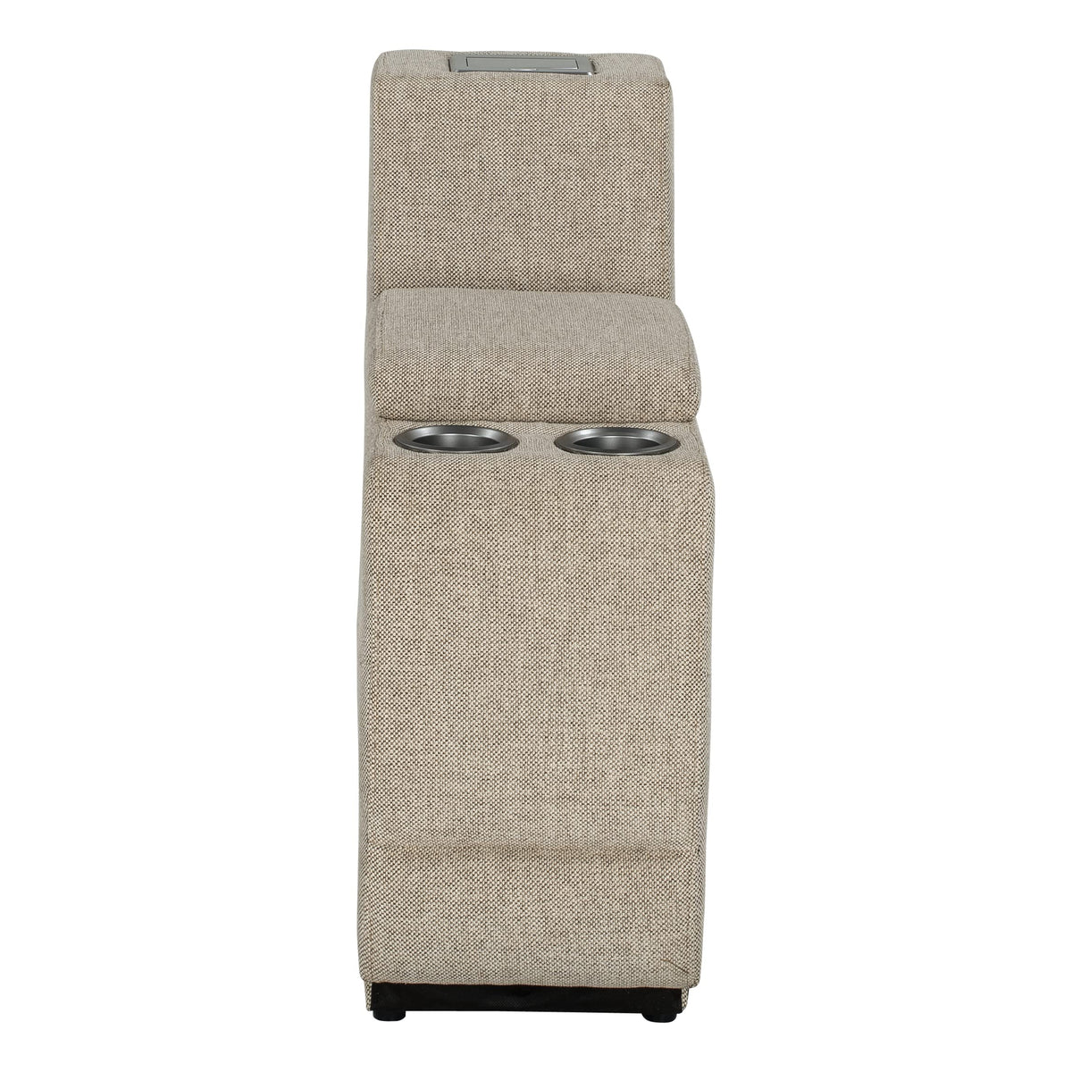 Thomas Payne Seismic Series Rv Theater Seating Center Console - Norlina, Easy-To-Clean Polyhyde Vinyl Fabric, Integrated Storage Compartment, Led Lighting, Dual Lighted Cup Holders - 2020129339