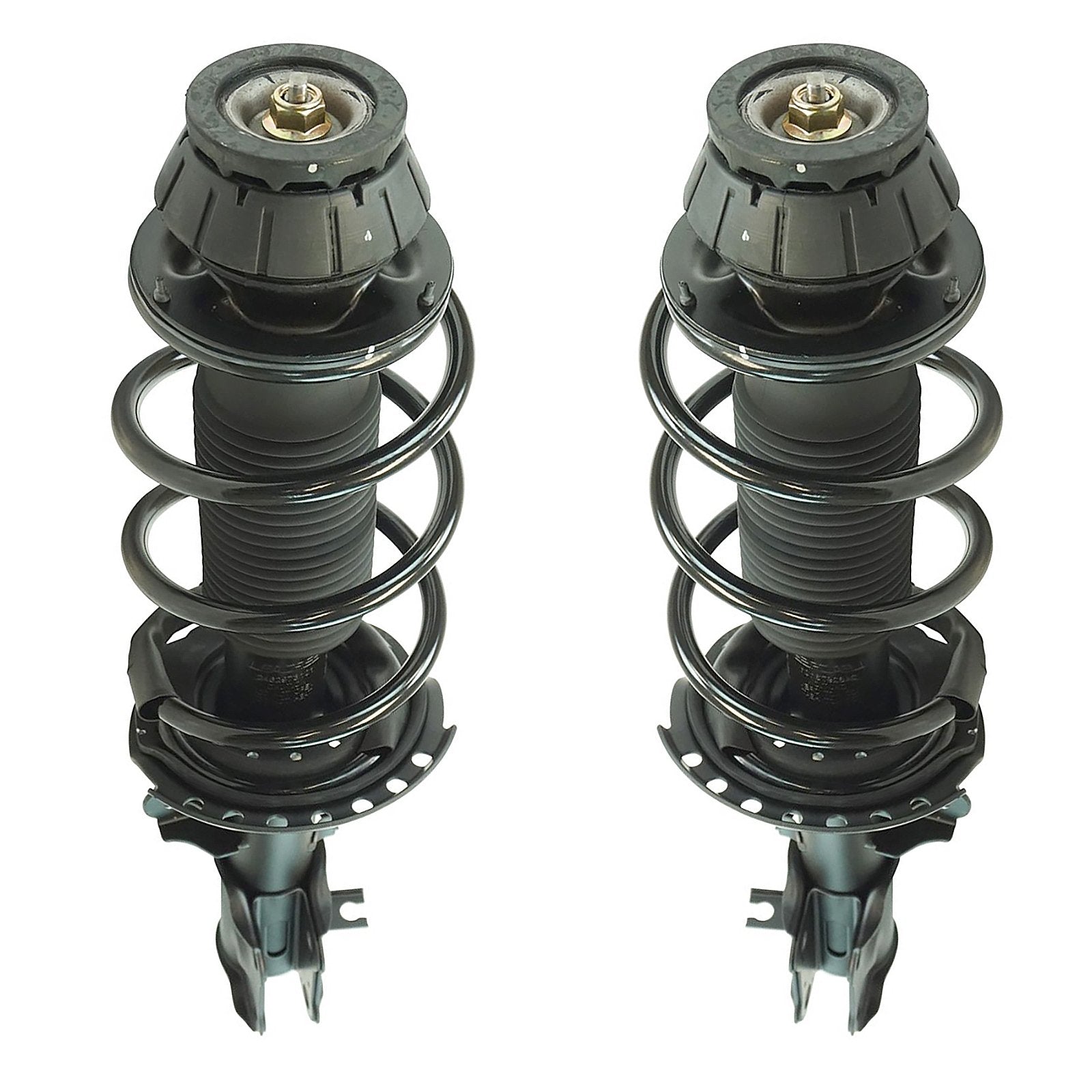 Trq Front Strut & Coil Spring Assembly Set Driver & Passenger Sides Compatible With 12-17 Hyundai Accent Kia Rio