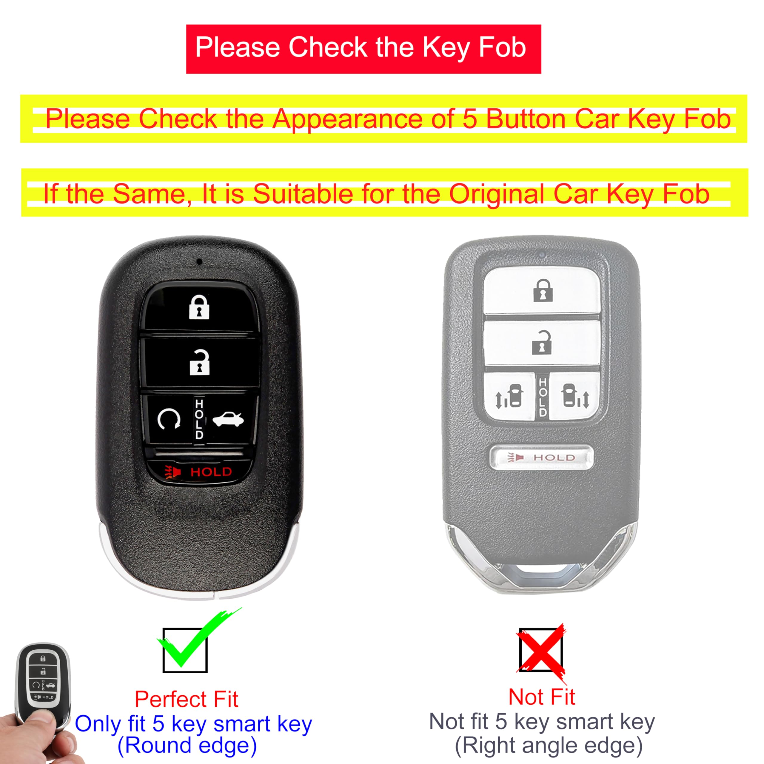 Kyhodsgn Key Fob Cover For Honda 2022 2023 2024 Accord Civic Pilot - Soft Tpu Key Case For Honda Cr-V Hr-V Sport Si Ex Ex-L Tour