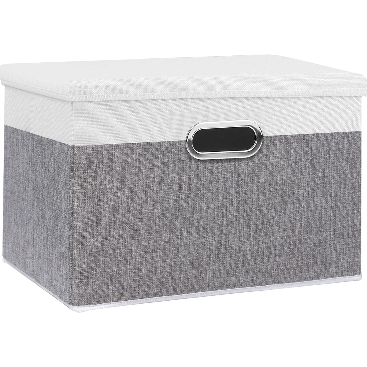 Yawinhe Collapsible Storage Box (1-Pack),15X98X98In,Waterproof Storage Basket Bins, With Lids And 2 Handles, For Clothes, Closet