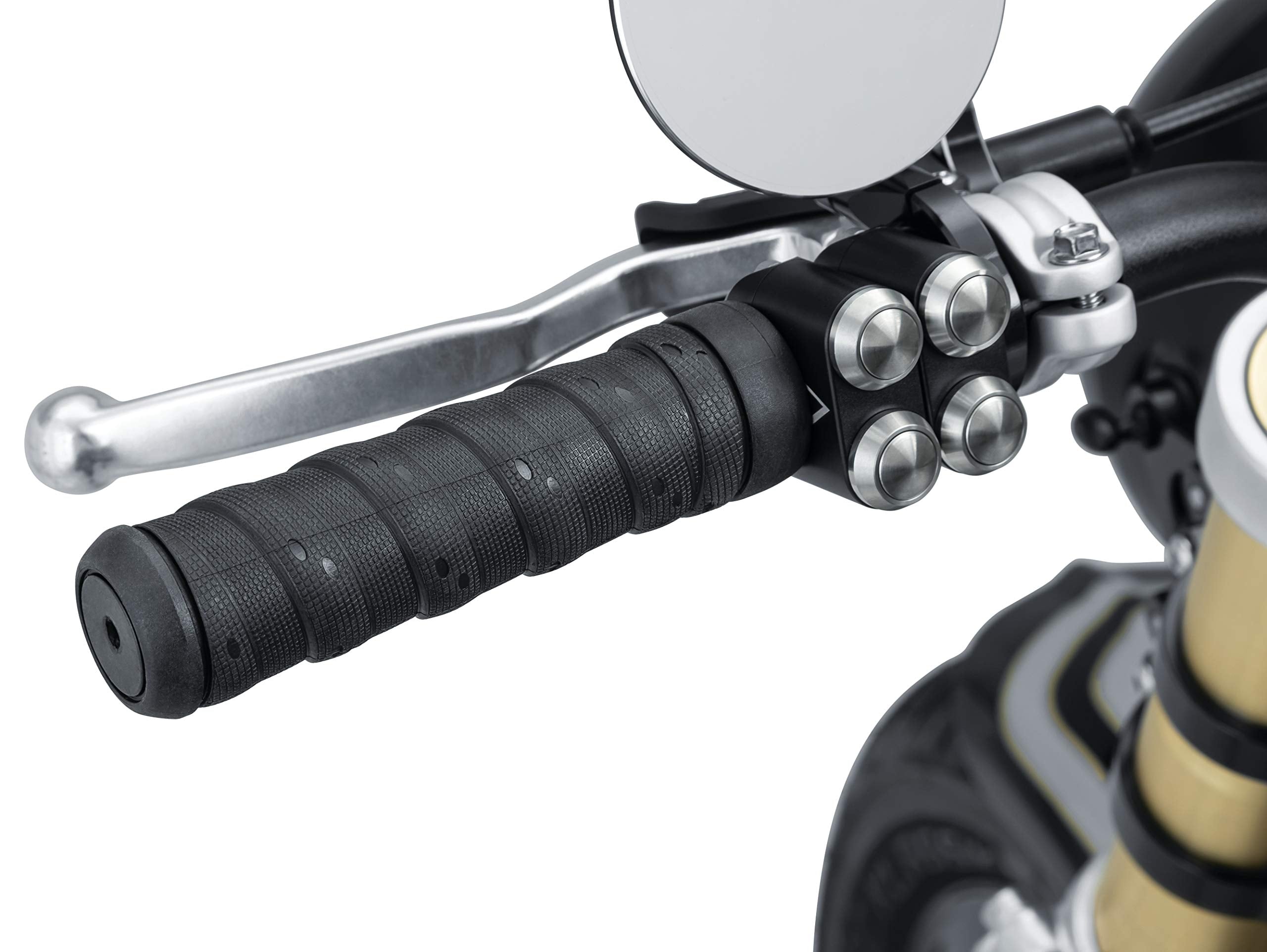 Kuryakyn 6592 Motorcycle Handlebar Accessory: Classic Wrap Grips Universal Fit For 7/8'' Diameter Handlebars, Black, 1 Pair