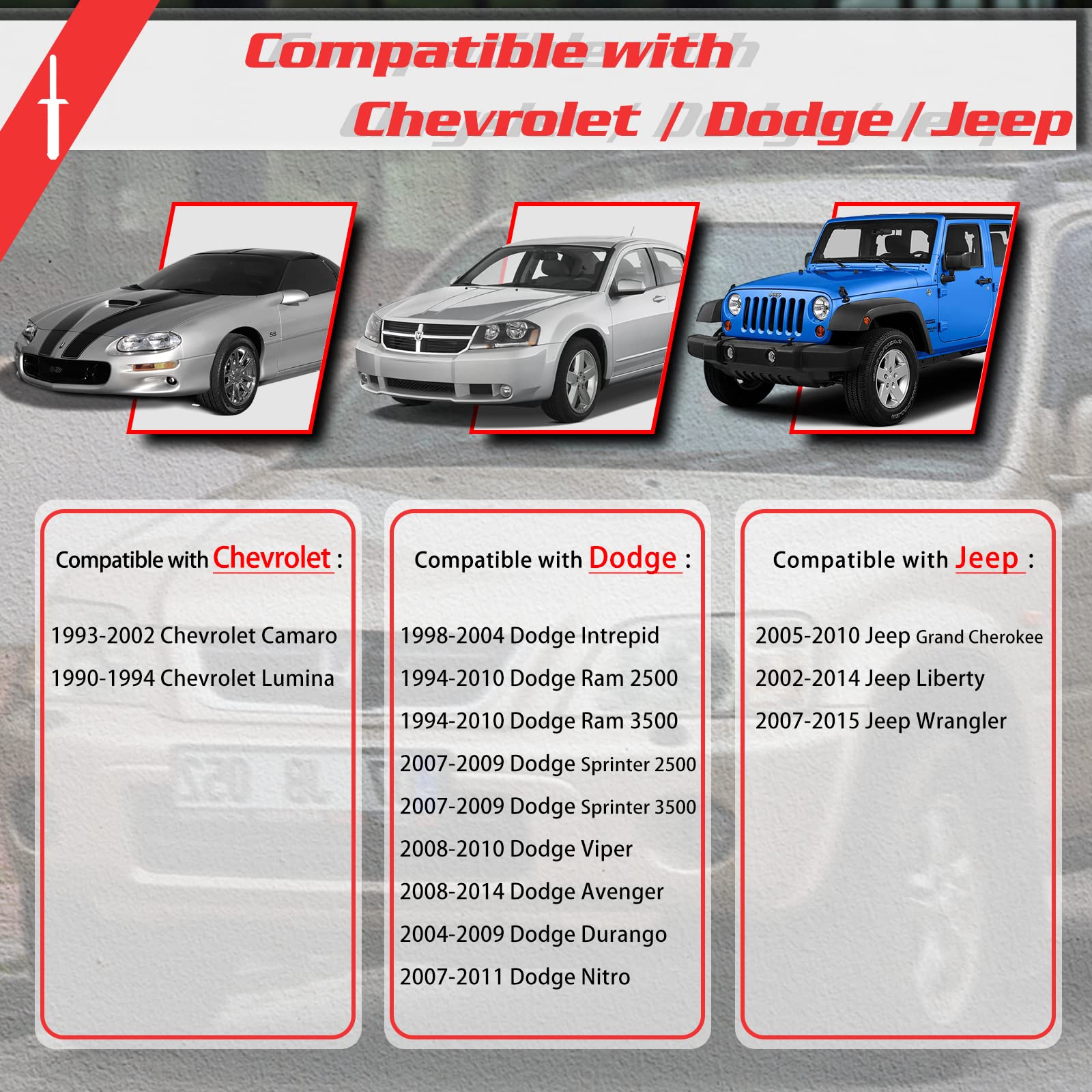 OTUAYAUTO 100PCS Plastic Rivet Clip, Replacement for Jeep Wrangler 07-15, Chrysler 300 99-10, Dodge Avenger 08-14, Nylon Fastene