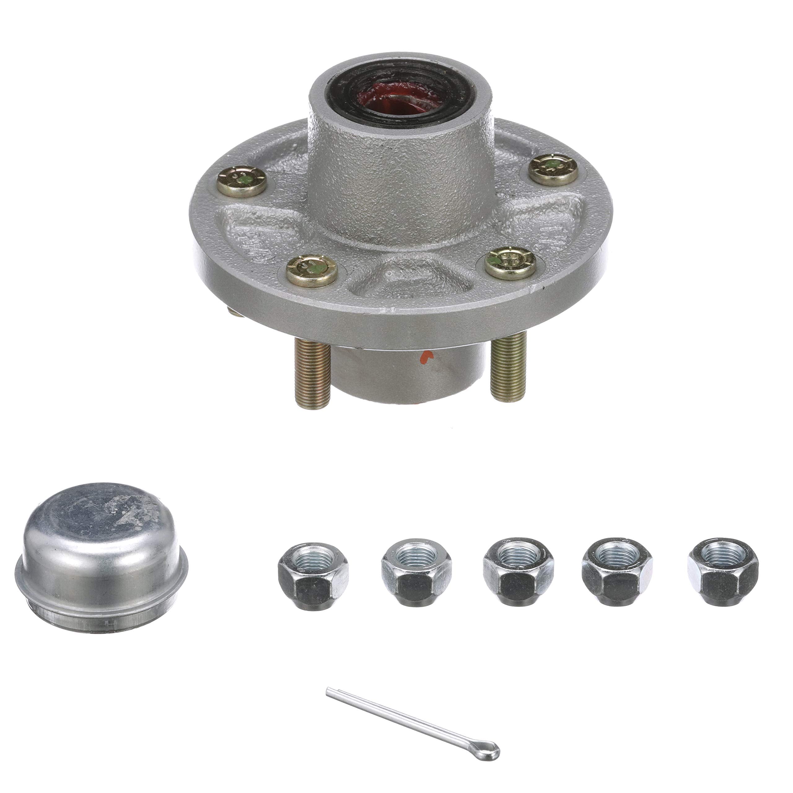 Seachoice Trailer Wheel Hub, 1 In. Axle, 5 Lug, Galvanized, Pregreased