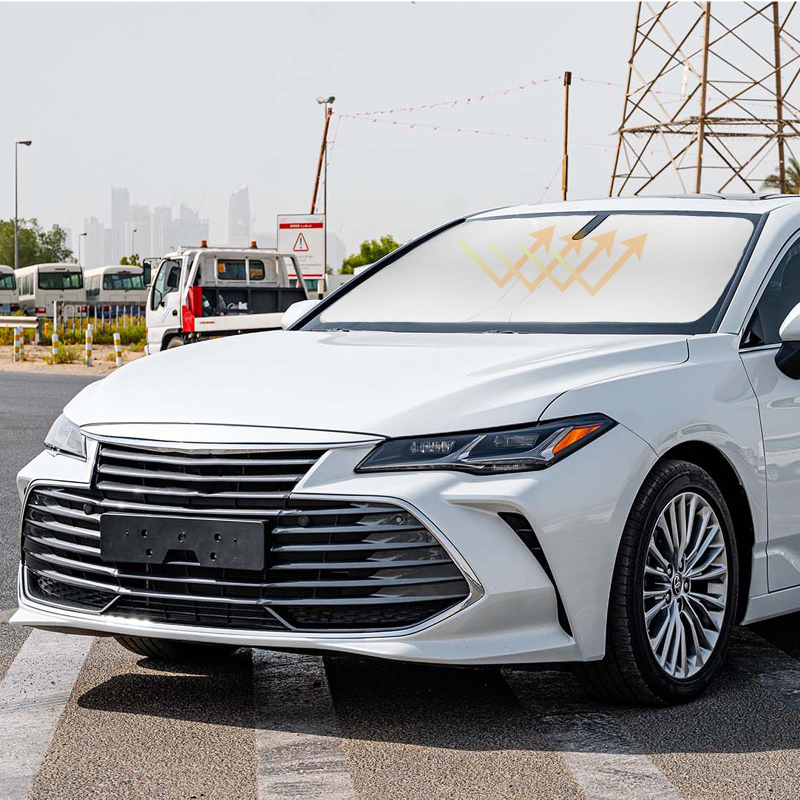 Sun Shade For Camry 2018-2023 Windshield Sunshades Windshield Cover Front Window Shields Custom Fit Toyota Camry Le Xse Xle Hybr