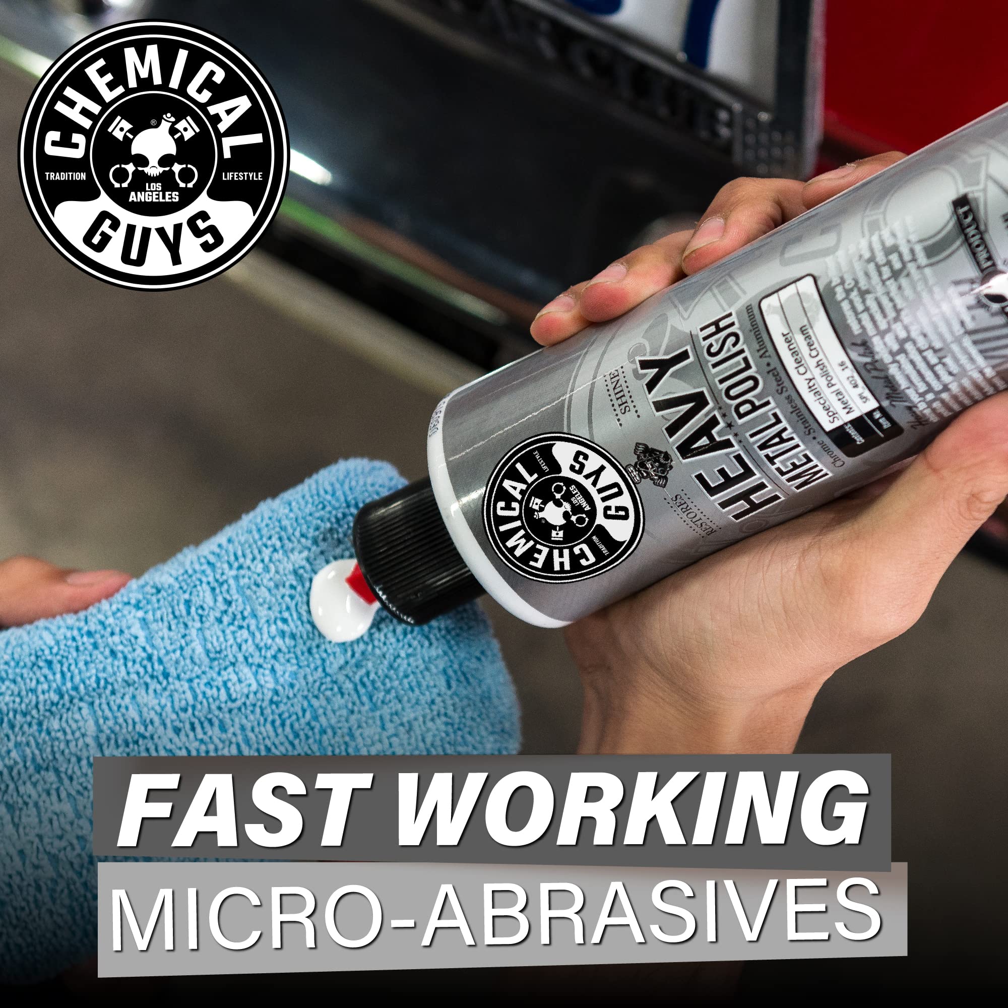 Chemical Guys Spi_402_16, Heavy Metal Polish Restorer And Protectant, (Safe For Cars, Trucks, Suvs, Rvs, Motorcycles, And More) 16 Fl Oz