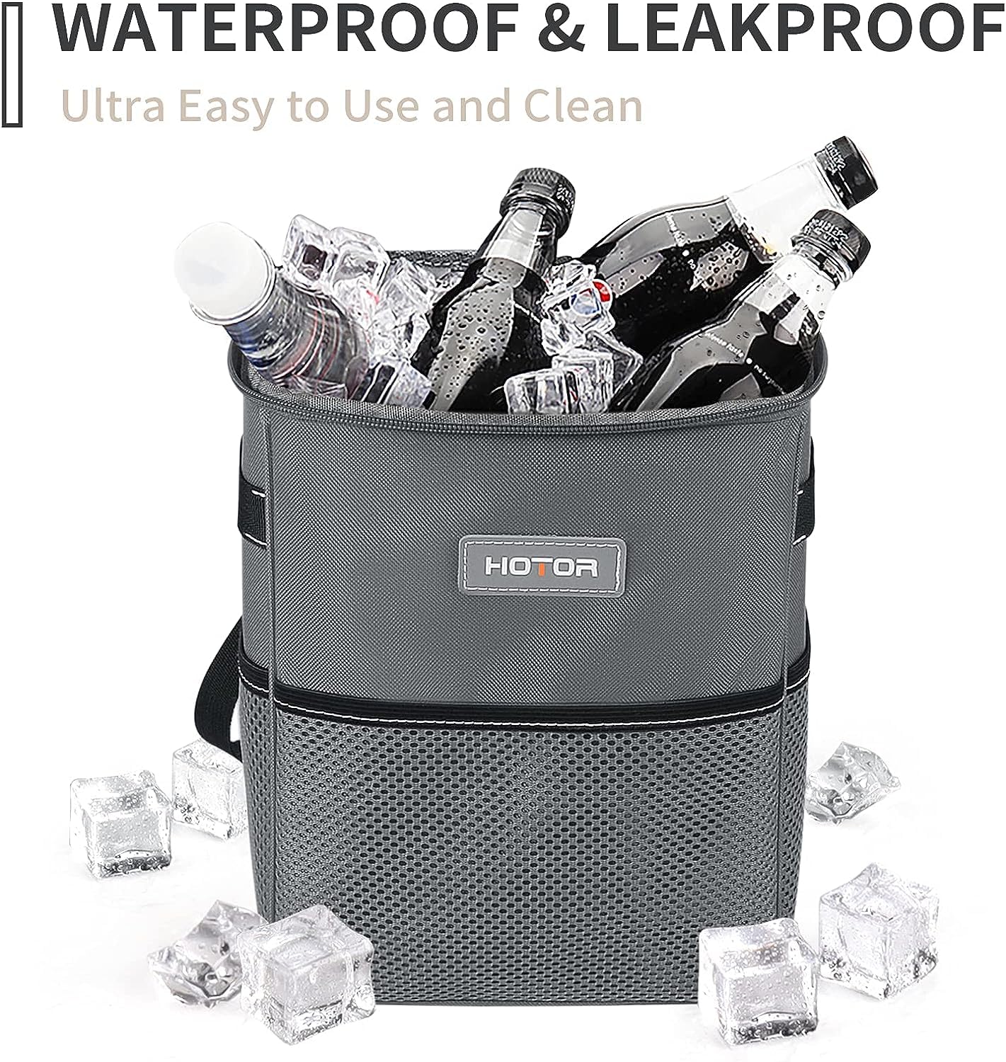 Hotor Car Trash Can, Multifunctional Car Accessory For Interior Car Stuff Storage With Compact Design, Waterproof Car Organizer