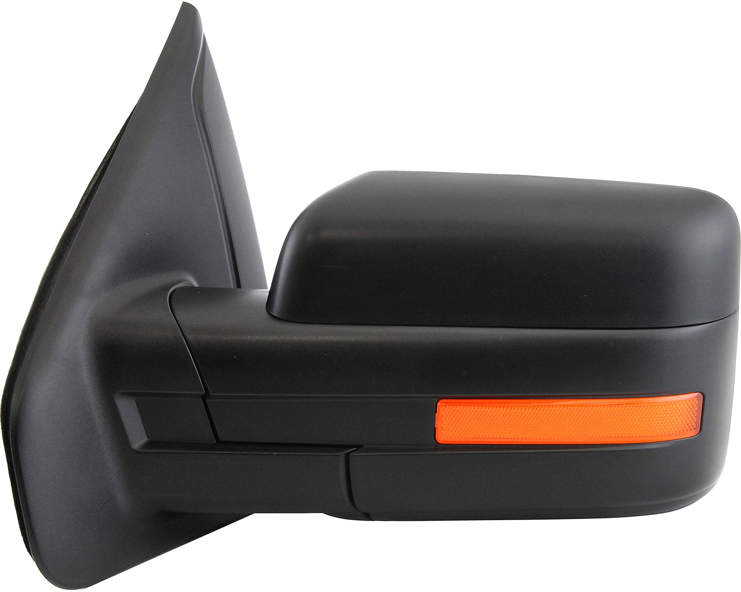 Garage-Pro Driver Side Power Heated Mirror for Ford F-150 2011-2014 Manual Fold With Signal Light & Spotter Glass; Without Memor