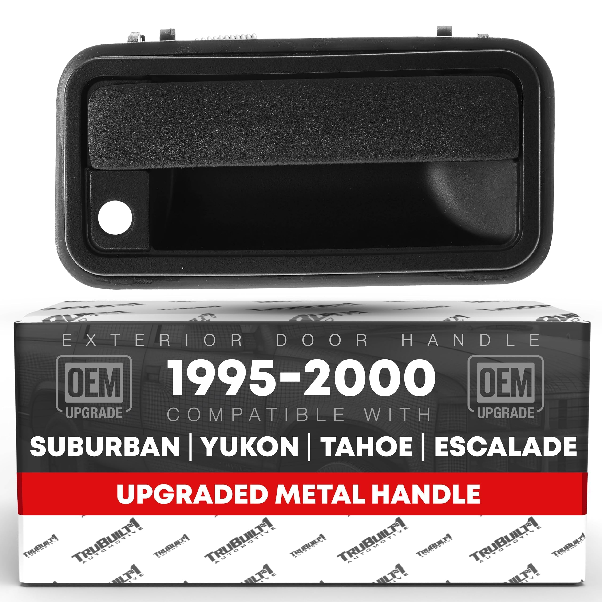 Exterior Front Passenger Door Handle, Upgraded Metal - Compatible With 1994-2002 Chevrolet C/K Silverado Suburban Tahoe Blazer;