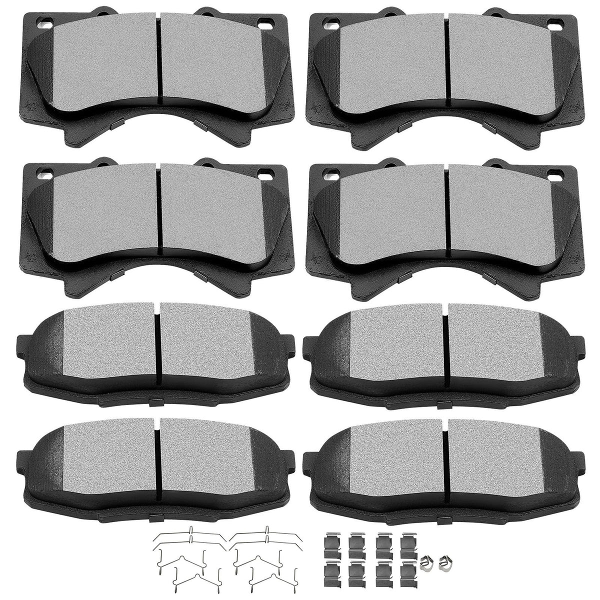 Brake Pads Kits, Scitoo 8Pcs Disc Brakes Pads Set Fit 2008-2011 2013 2014 For Lexus Lx570,2008-2011 2013-2016 For Land Cruiser,2