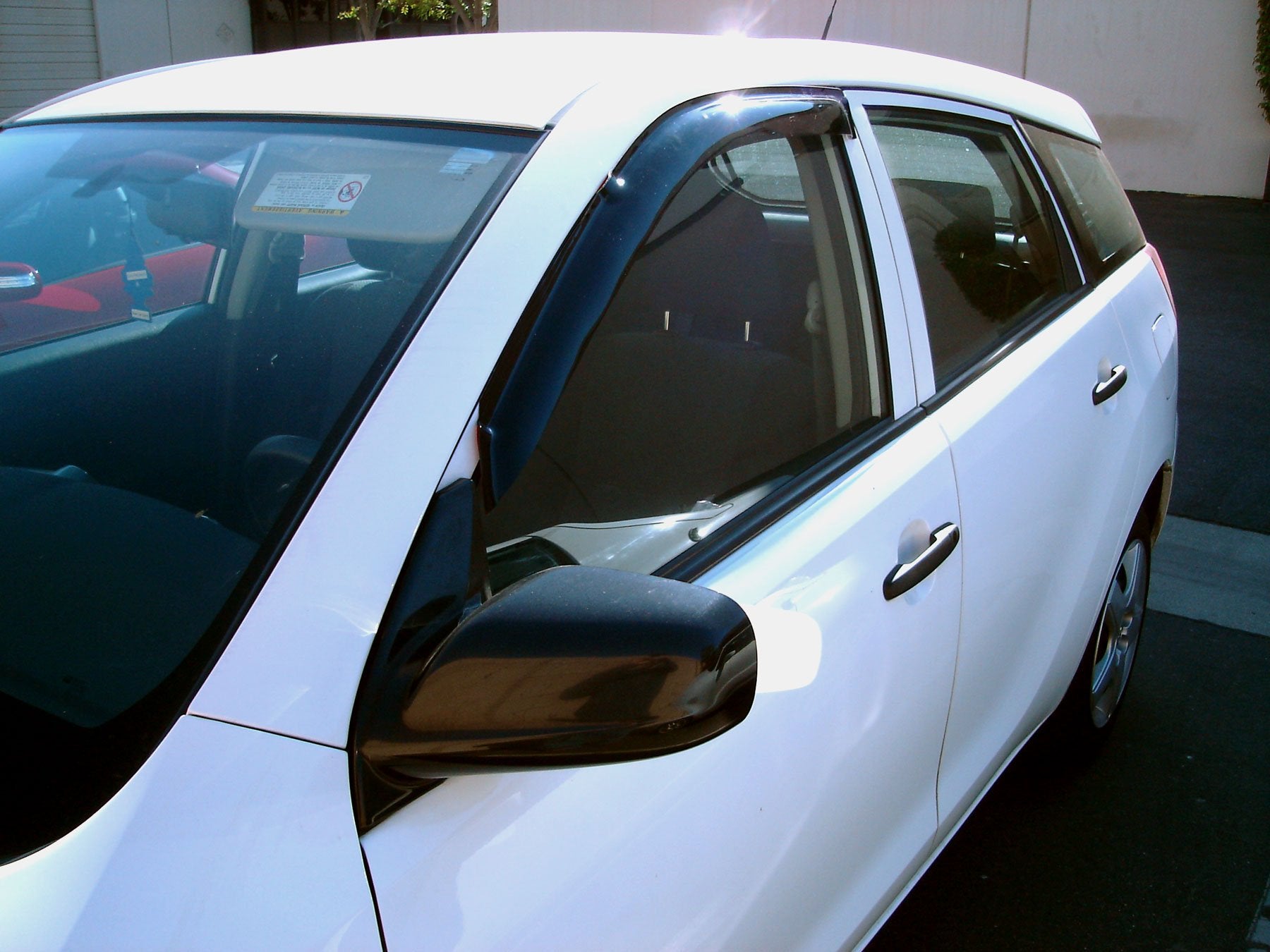 Tuningpros Outside Mount Window Vent Visors Rain Guards Compatible With Honda Fit 2015-2016 | Side Window Wind Deflectors Rain S