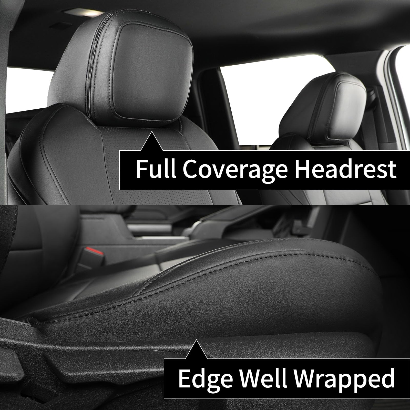 Coverdream Custom Fit Seat Covers For 2024 2025 Toyota Tacoma(Petrol) Double Cab Sr,Sr5,Trd Sport,Trd Off-Road,Limited,Full Cove