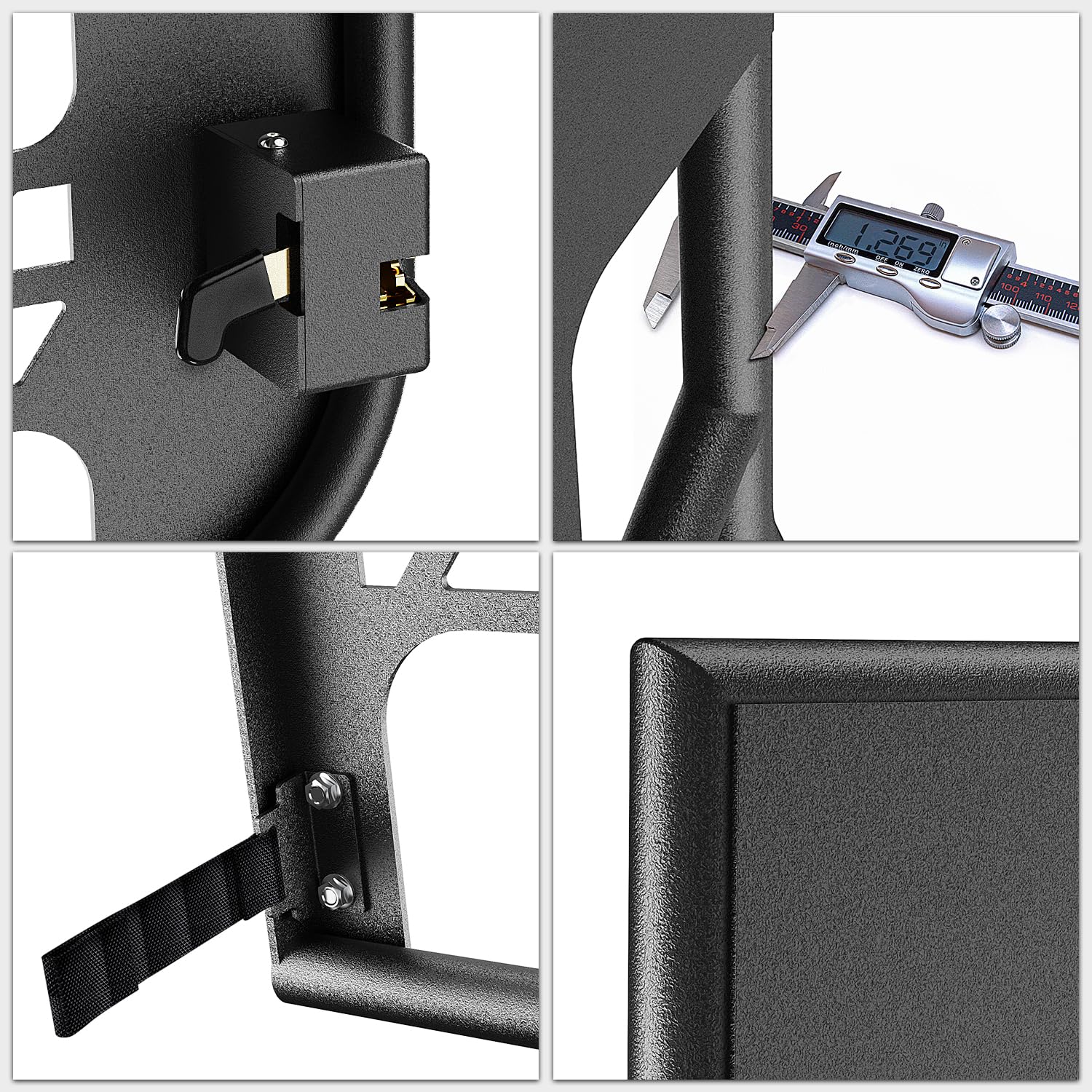 Nilight Off Road Front Rear Tubular Doors W/Side View Mirrors Compatible With 2007 2008 2009 2010 2011 2012 2013 2014 2015 2016