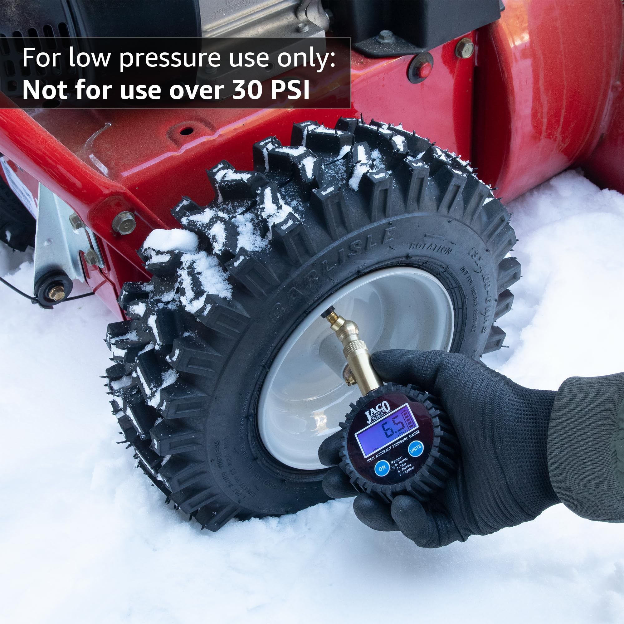 Jaco Elite Digital Low Pressure Tire Gauge - 30 Psi