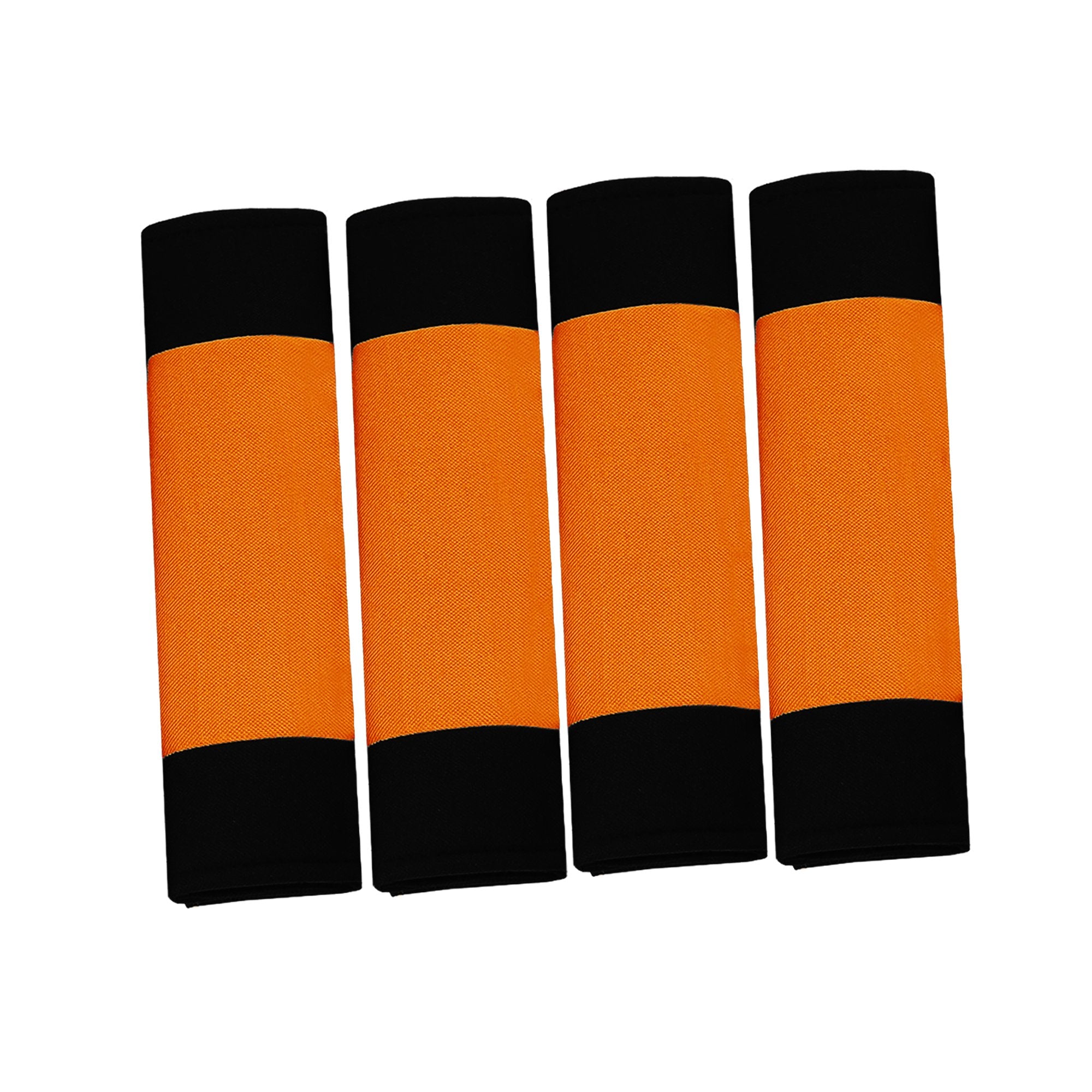 Fh Group Universal Fit Modernistic And Seat Belt Pads Combo Set Steering Wheel Cover Fits Most Cars, Suvs Orange